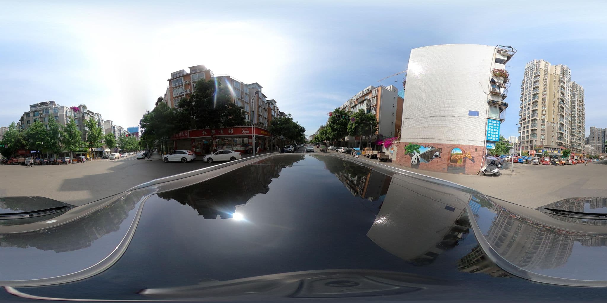 Street view near 成都天府诚信公寓华阳二医院店, Chengdu — © adirricor (CC BY-SA · Mapillary)