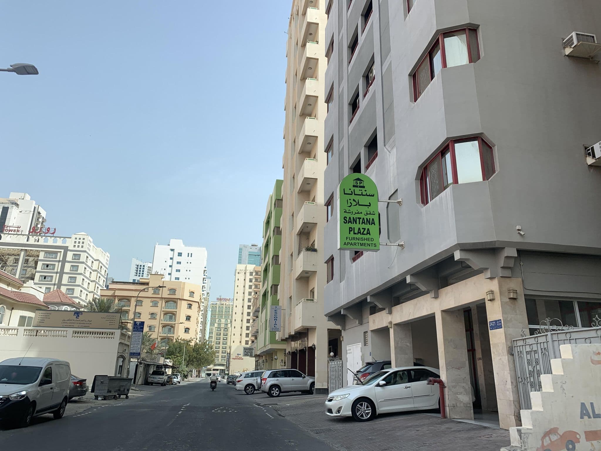 Street view near Al Sahab Tower, Manama — © sherif1234 (CC BY-SA · Mapillary)