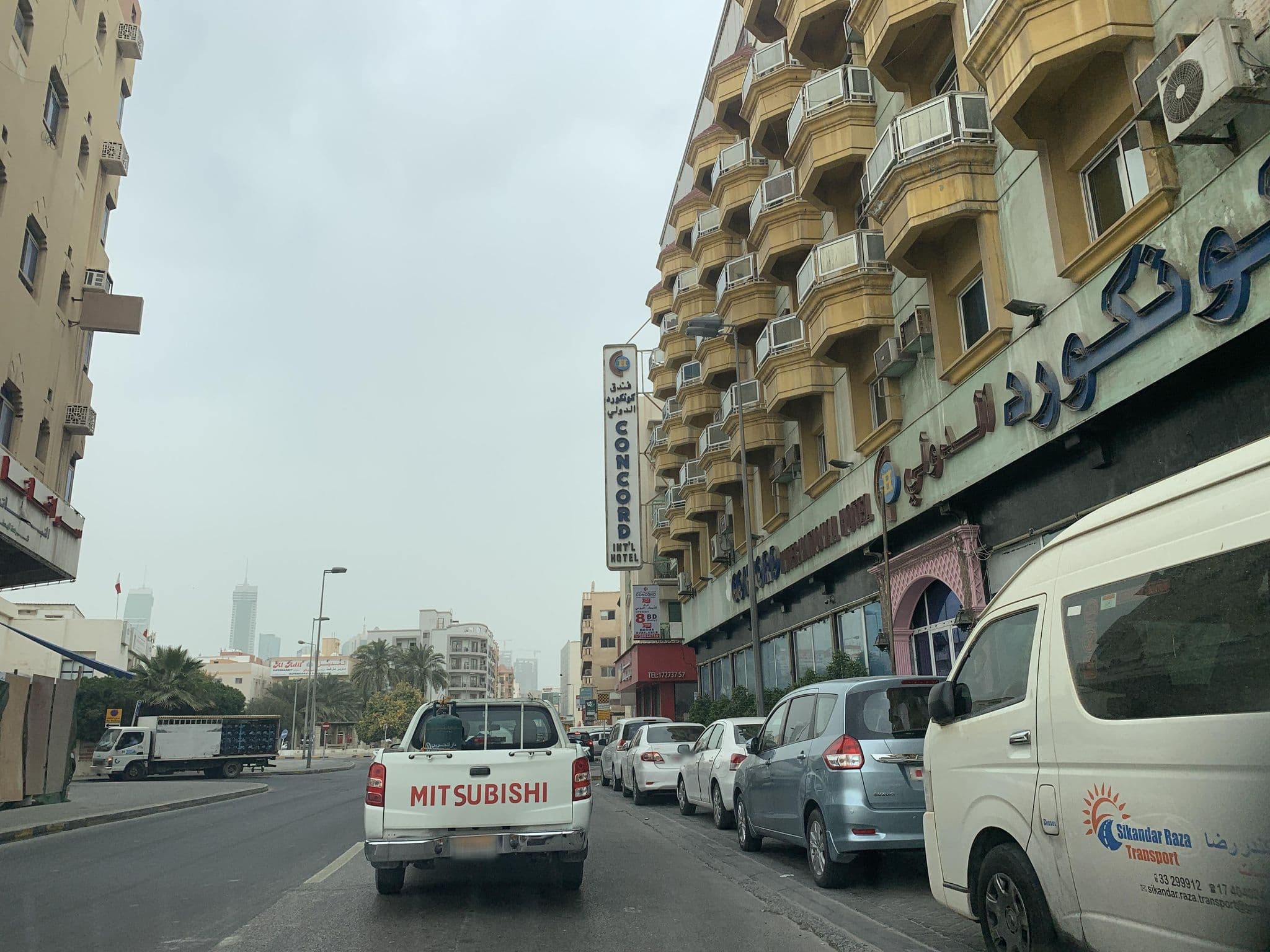 Street view near Concord International Hotel, Manama — © sherif1234 (CC BY-SA · Mapillary)