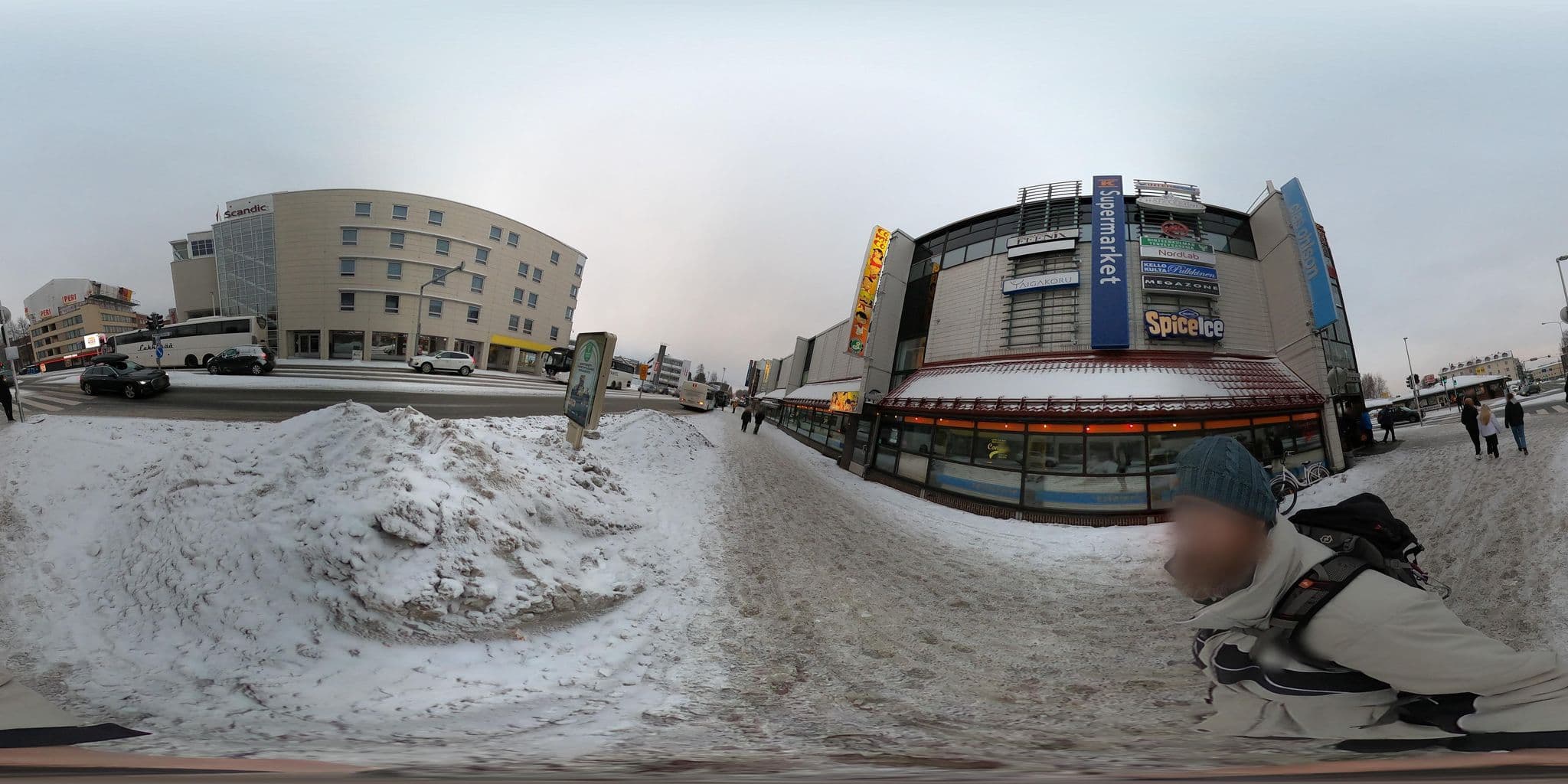 Street view near Scandic Rovaniemi City, Rovaniemi — © Stefdegreef (CC BY-SA · Mapillary)