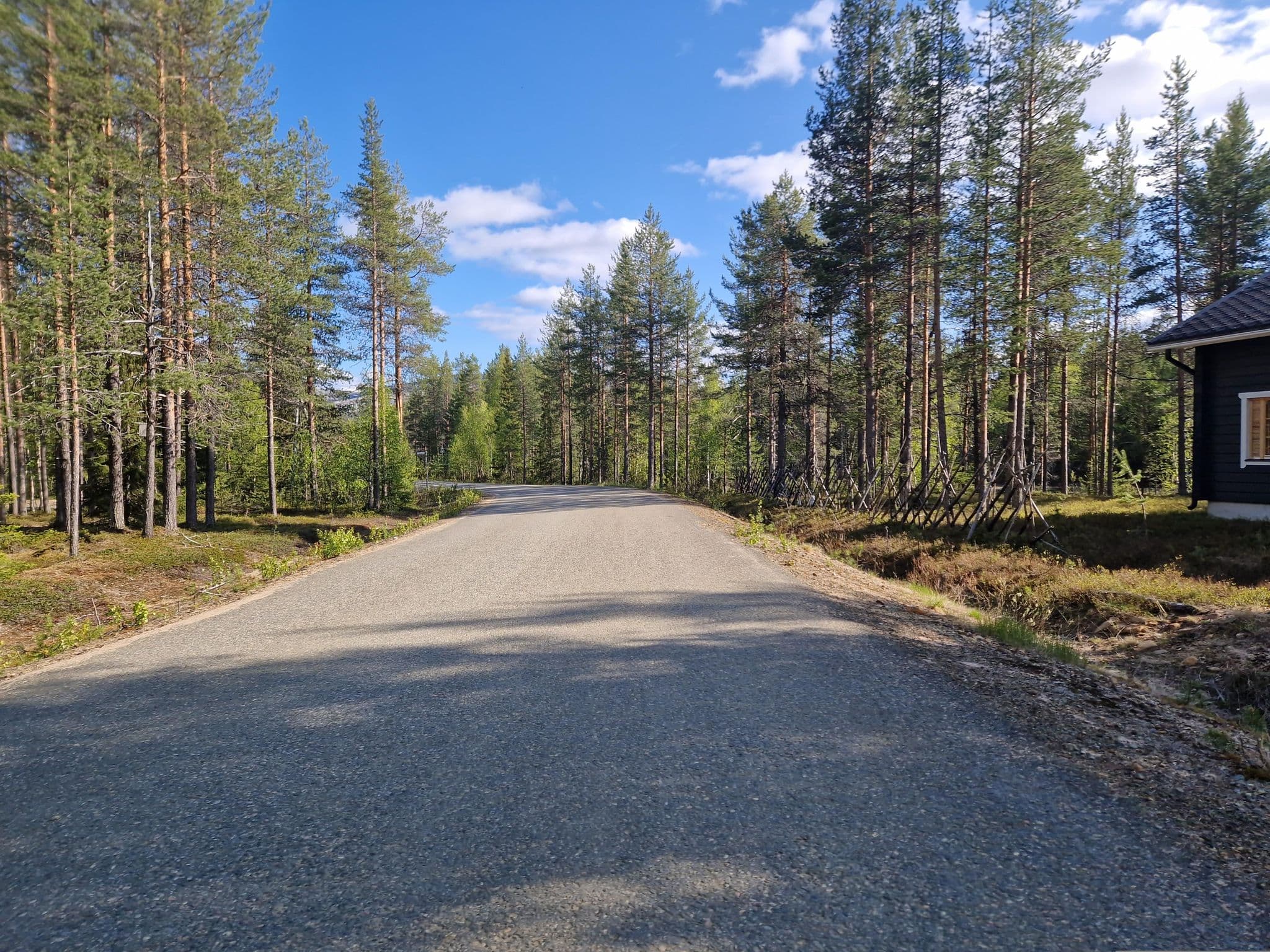 Street view near SuoVilla, Kittilä