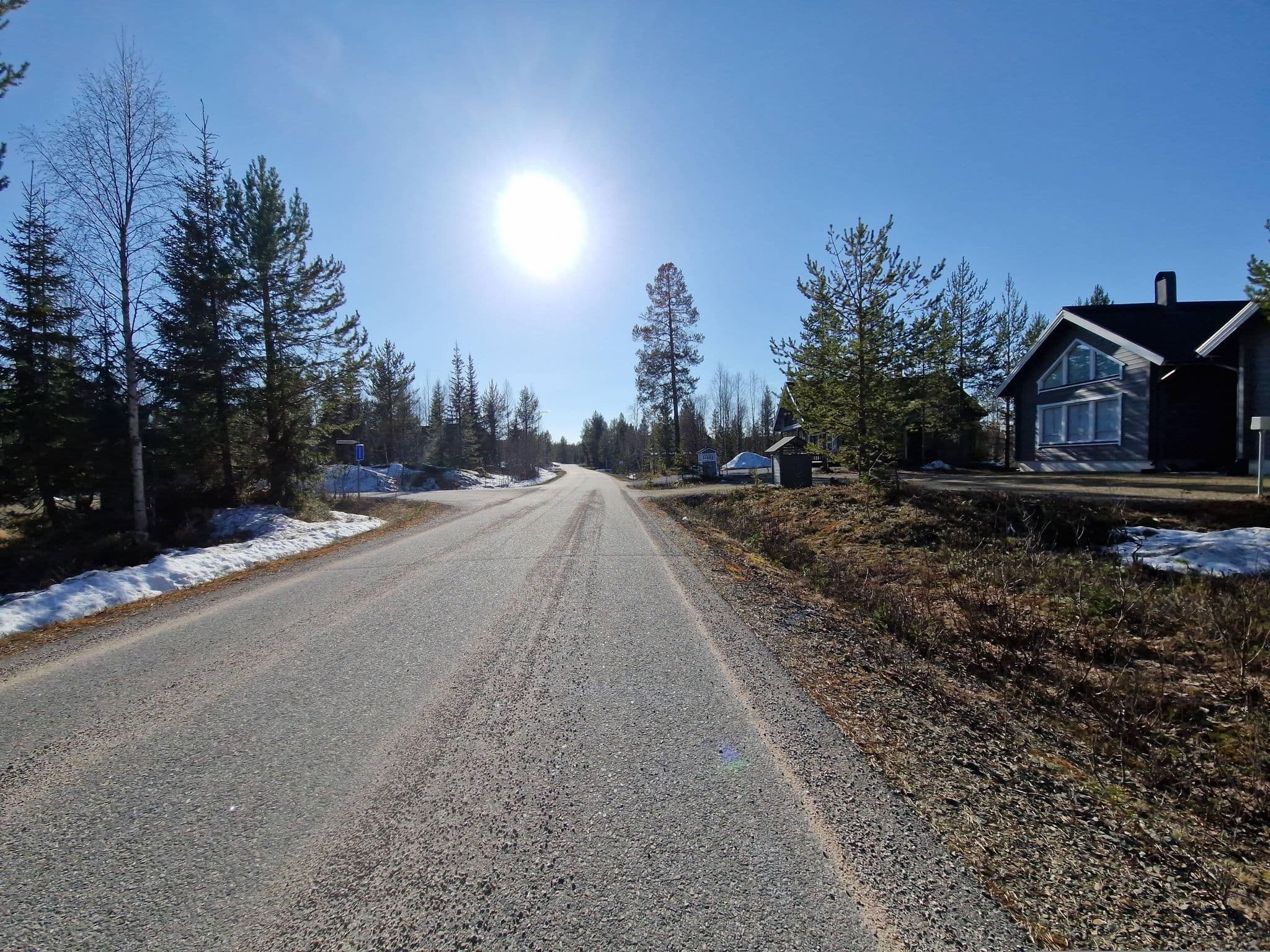 Street view near Päivänsäde, Kittilä