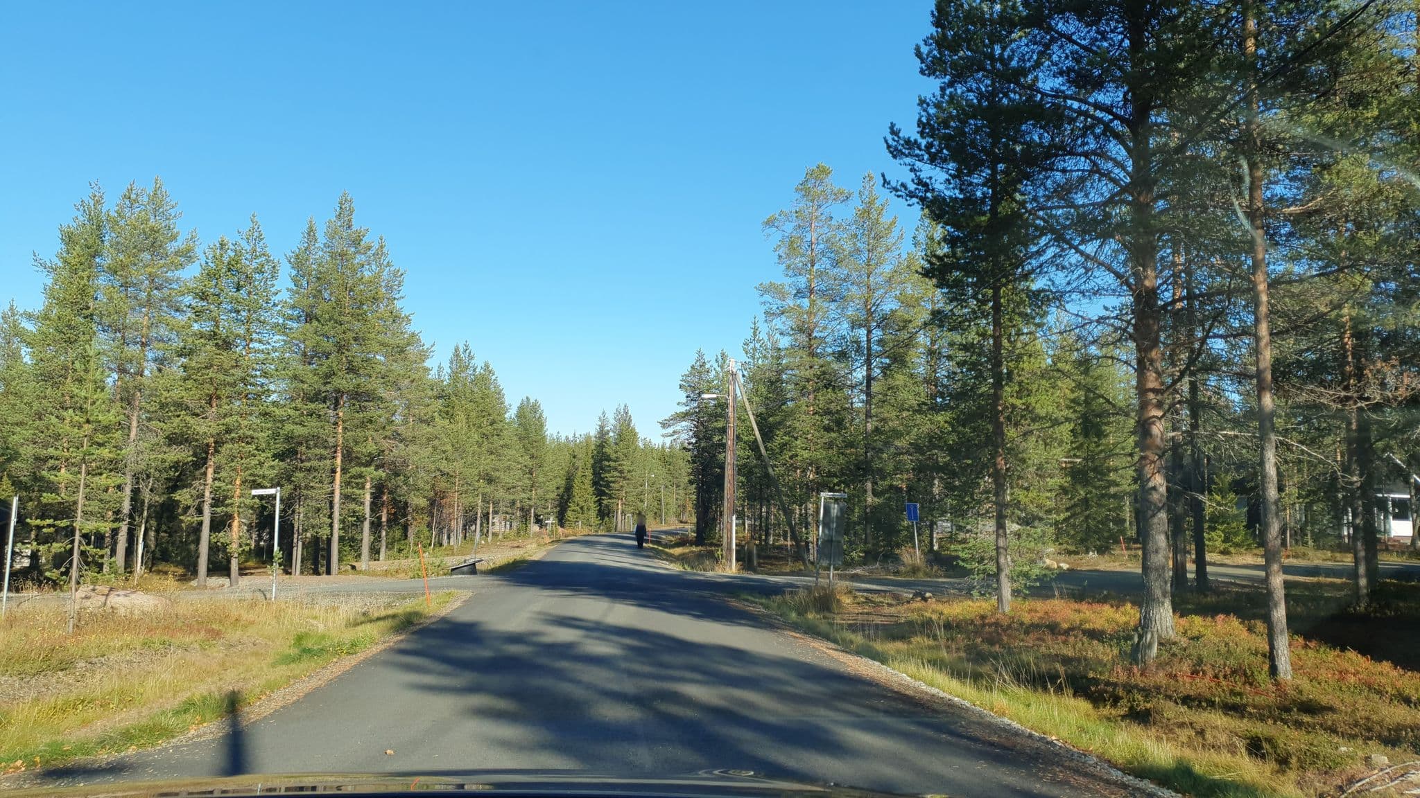 Street view near Villa Kiva, Kittilä