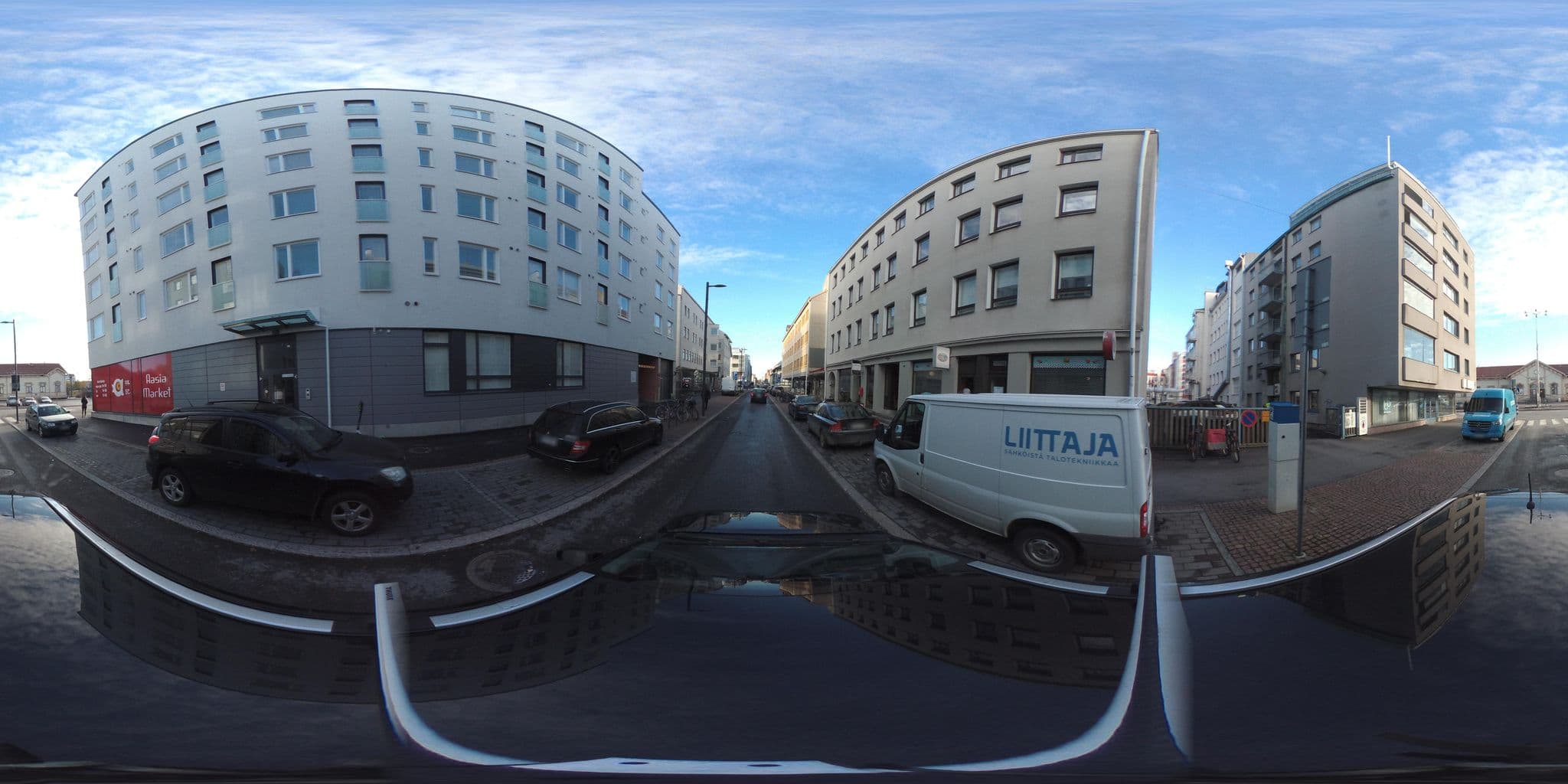 Street view near Oulu Hotelli Oy, Vaara — © Eljas (CC BY-SA · Mapillary)