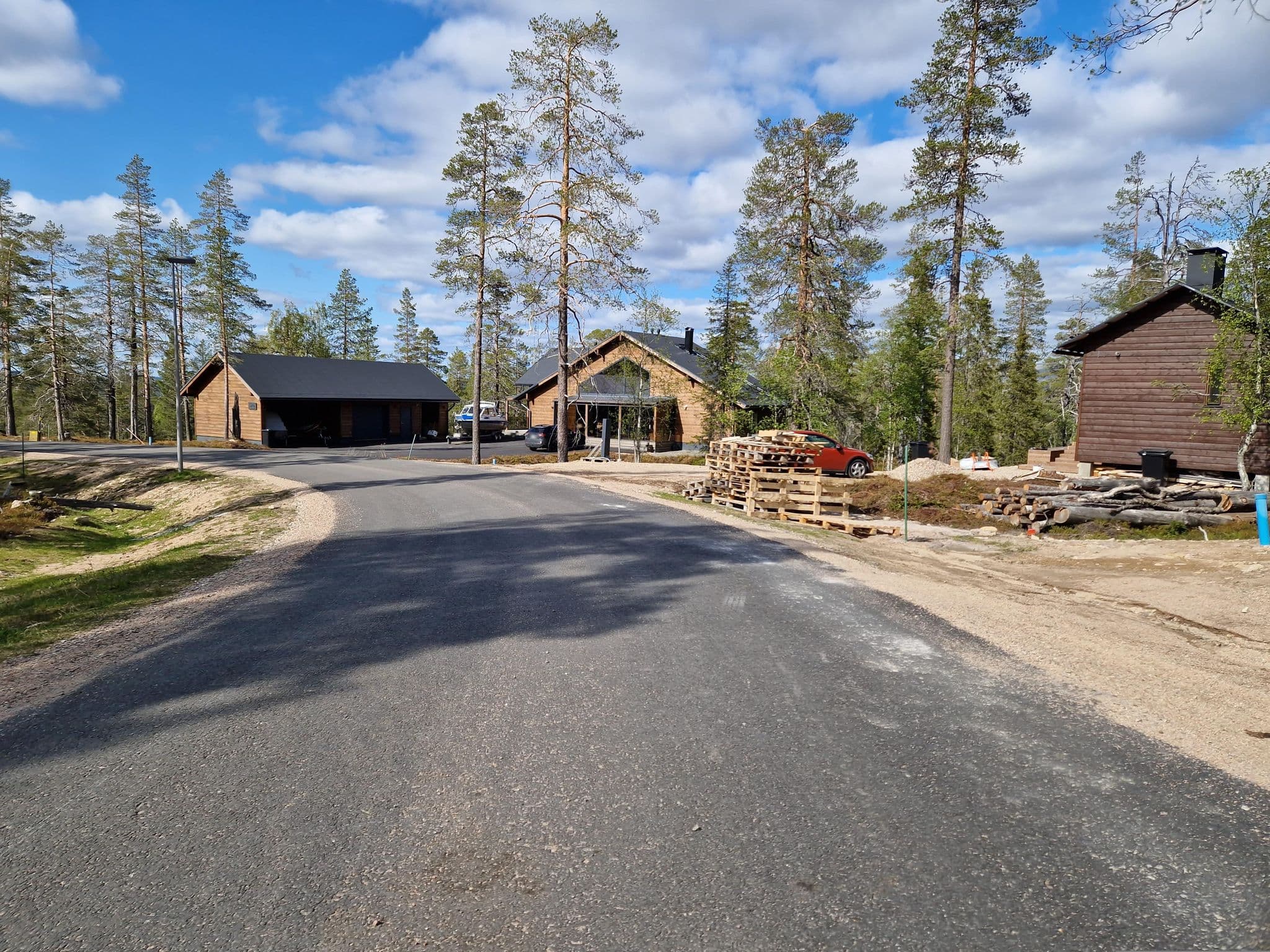 Street view near Villa Kuusi, Kittilä