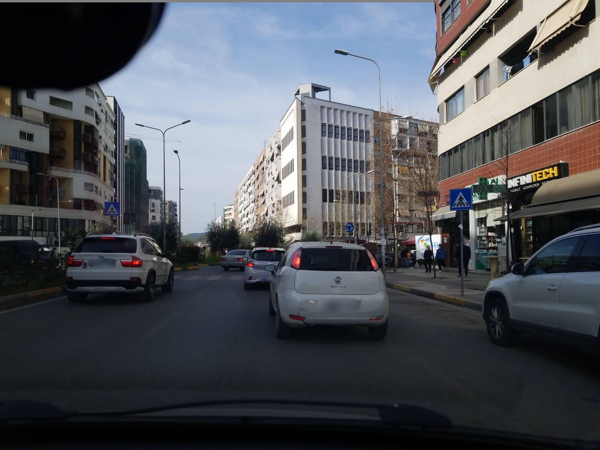Street view near Hotel Ikea, Tirana — © denisju_osm (CC BY-SA · Mapillary)