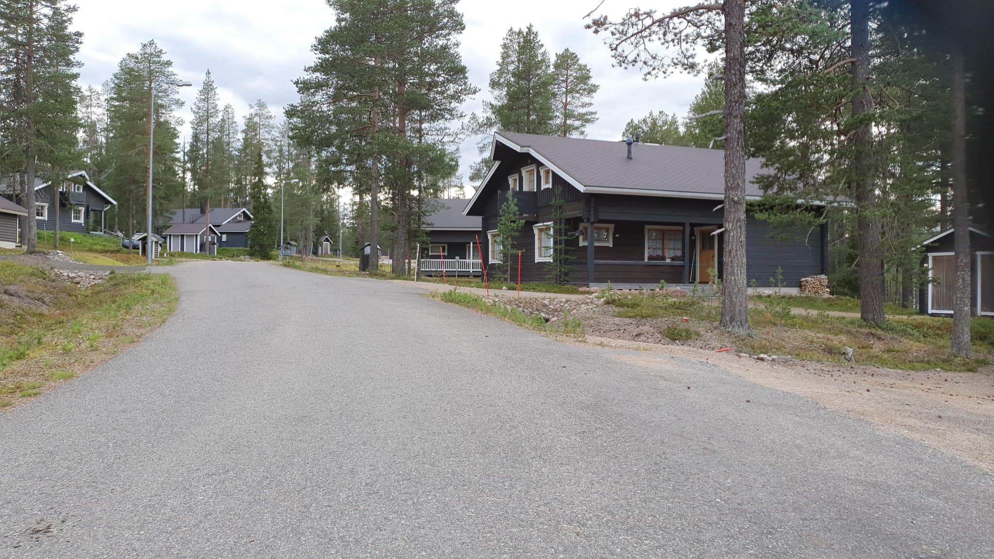 Street view near Villa Esteri, Kittilä