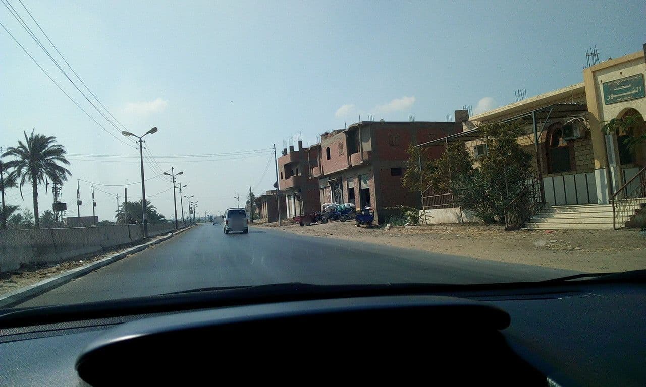 Street view near Fayoum university hotel, Sinnūris — © mbayan (CC BY-SA · Mapillary)