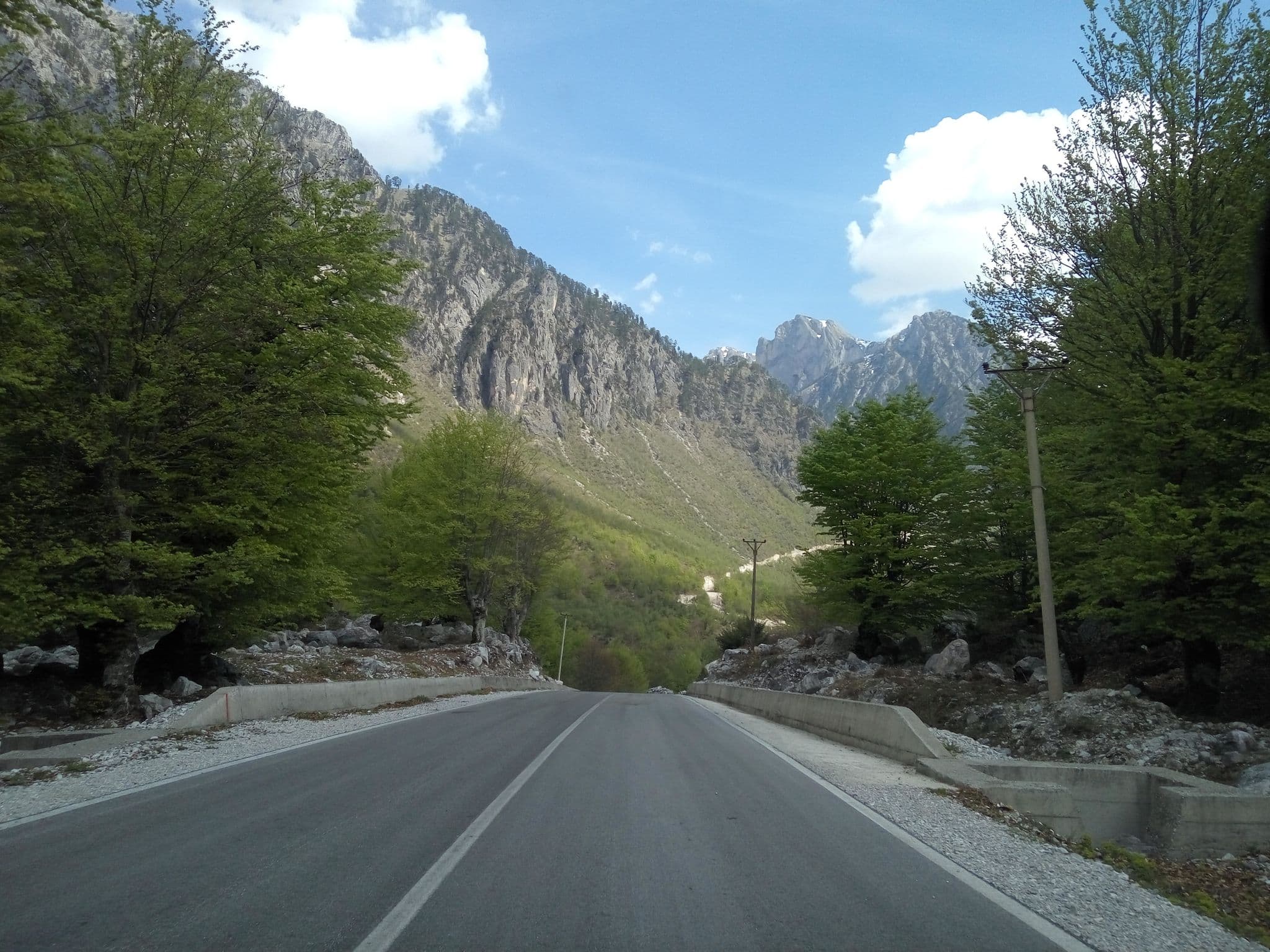 Street view near Riverside Hotel, Bajram Curri