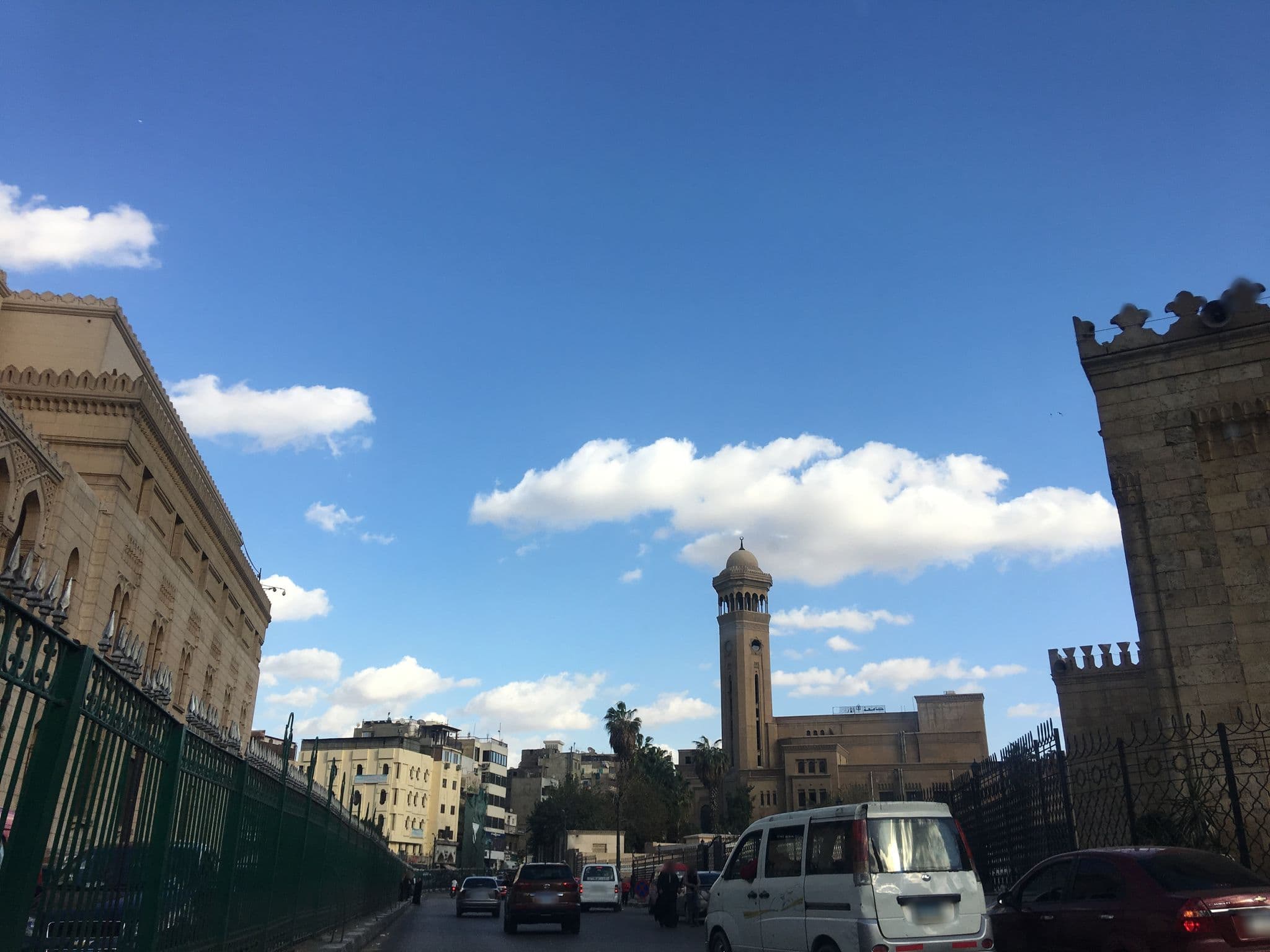 Street view near Al Hussain Hotel, Cairo — © myoussef87 (CC BY-SA · Mapillary)