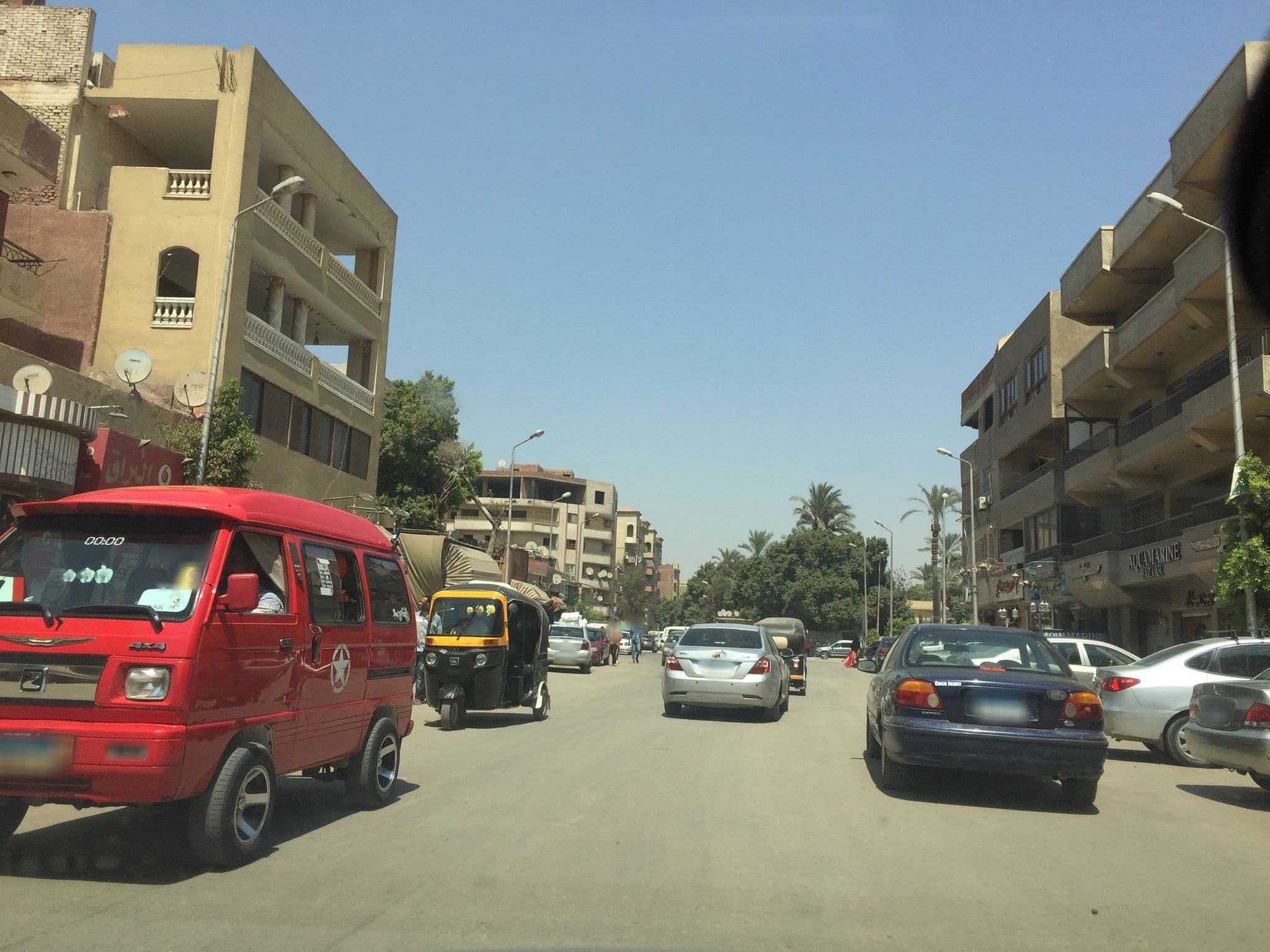 Street view near Pyramids Hills, Abū an Numrus — © aymanali (CC BY-SA · Mapillary)