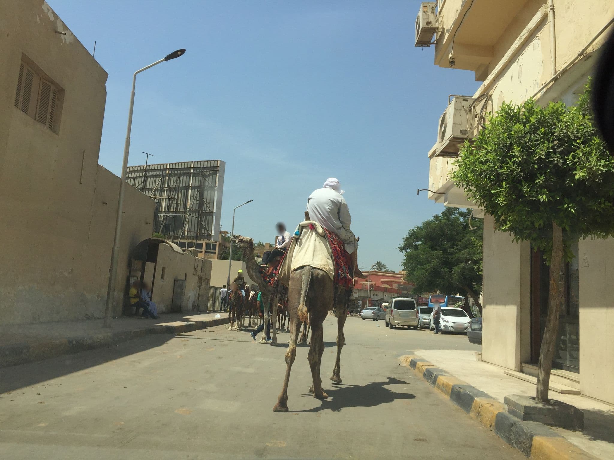 Street view near Egypt Pyramids Inn, Abū an Numrus — © aymanali (CC BY-SA · Mapillary)