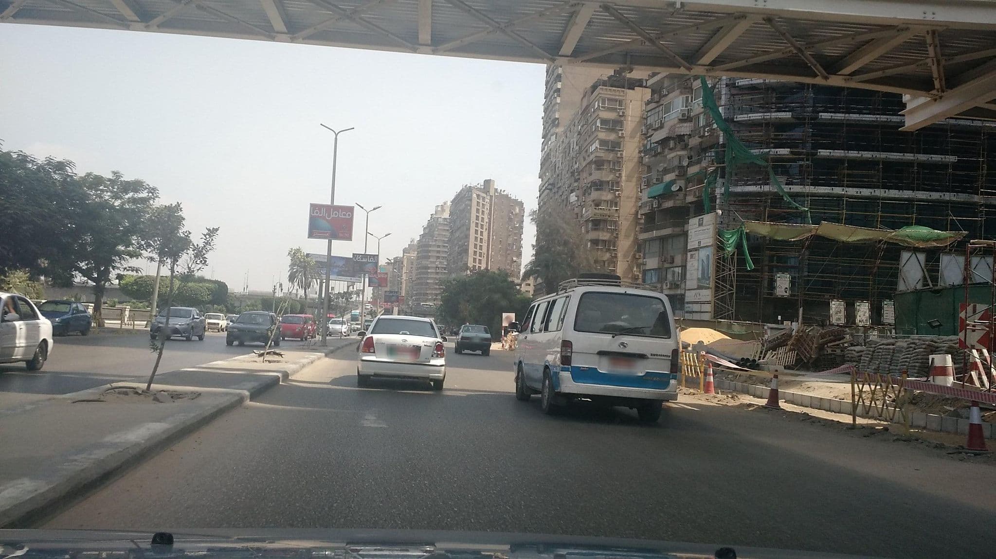 Street view near Hilton Hotel, Giza — © roadroid (CC BY-SA · Mapillary)