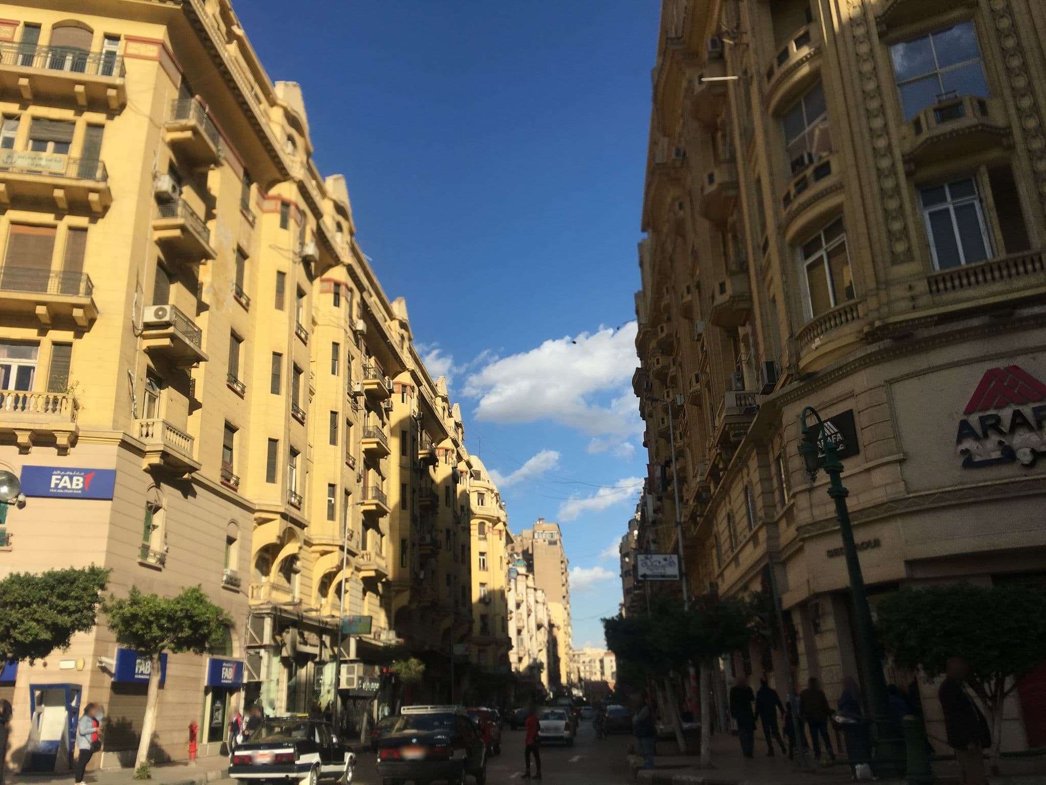 Street view near New Minerva Hotel, Būlāq Abū al ‘Ilā — © myoussef87 (CC BY-SA · Mapillary)