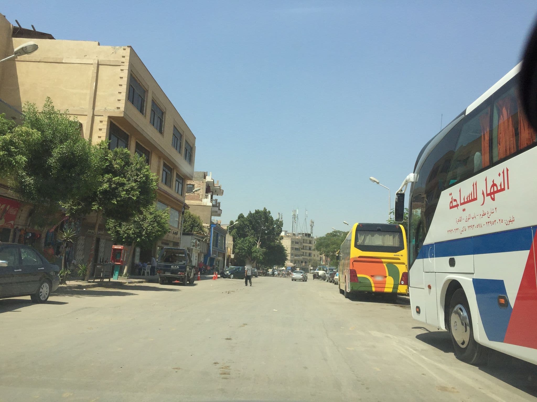 Street view near Pyramids Top Inn, Abū an Numrus — © aymanali (CC BY-SA · Mapillary)