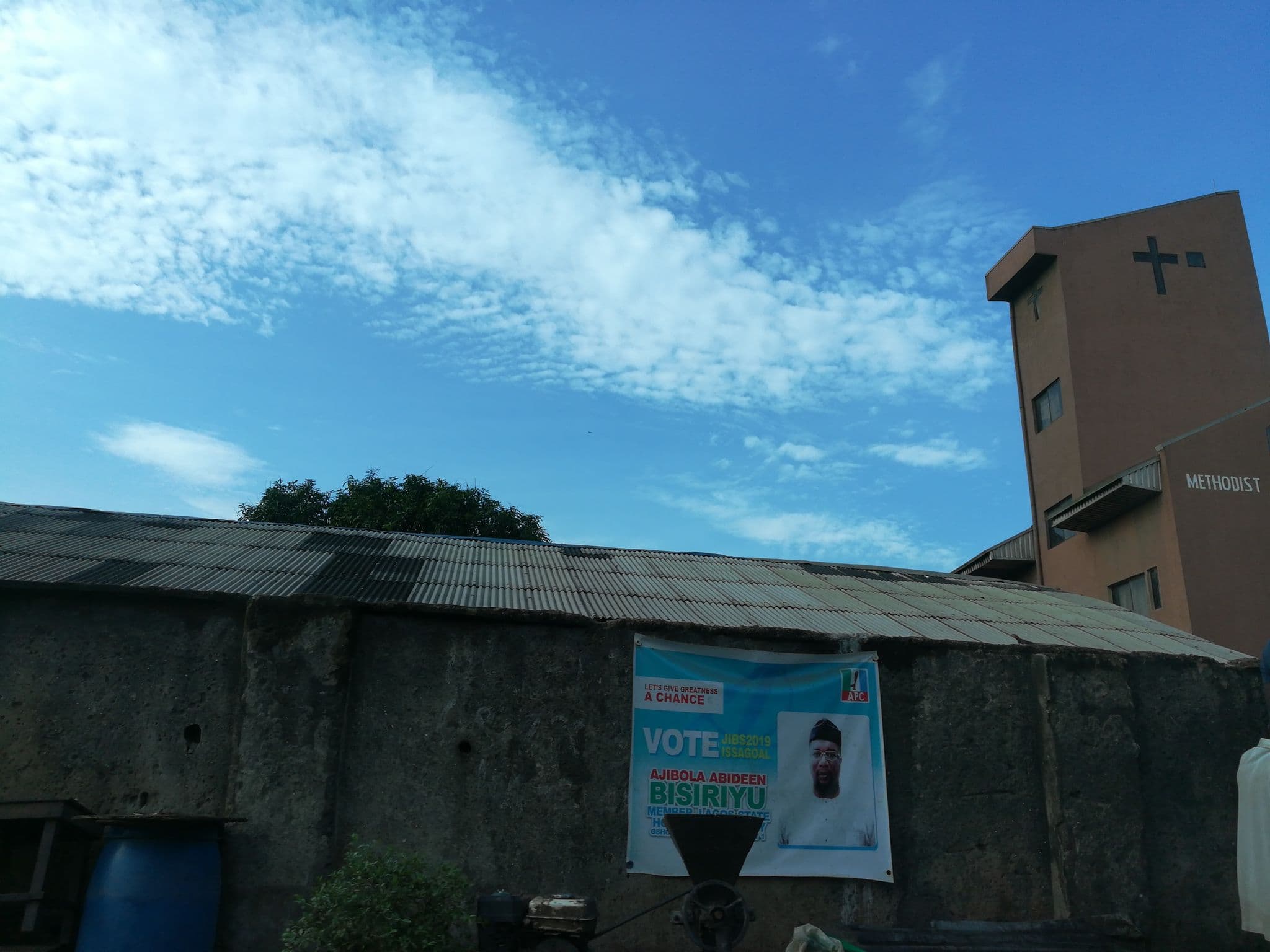 Street view near Maco Hotel & Tourism, Oshodi — © ralebipim (CC BY-SA · Mapillary)