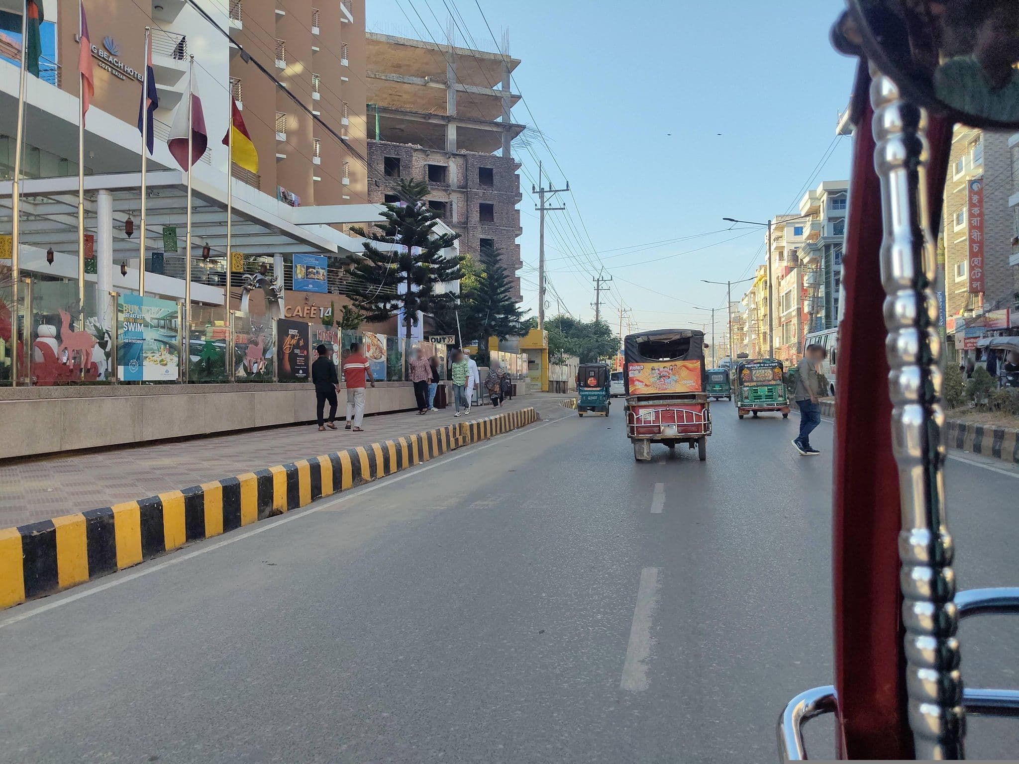 Street view near Shapnaloy Studio Apartments, Cox’s Bāzār — © gourobroy (CC BY-SA · Mapillary)