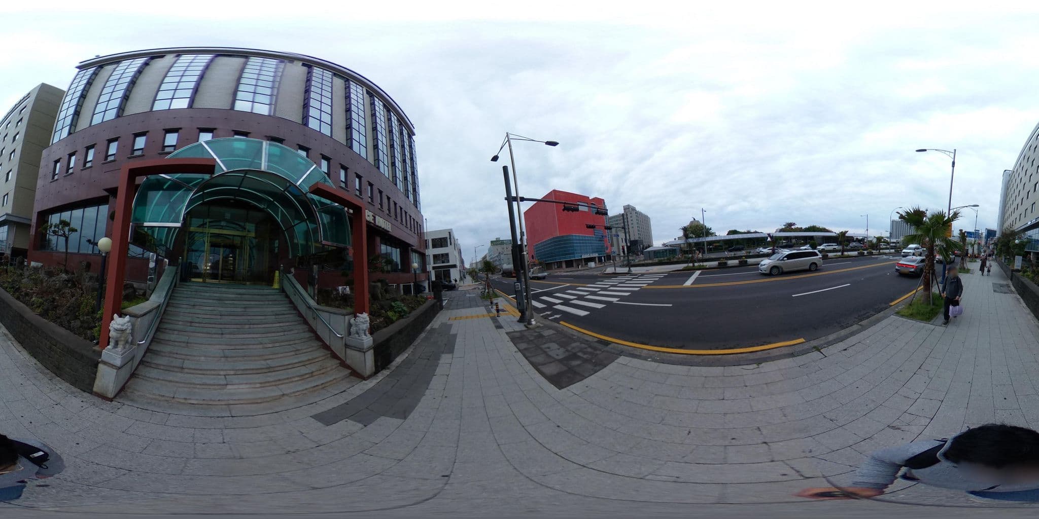 Street view near 팔래스호텔, Jeju City — © monotaxism (CC BY-SA · Mapillary)