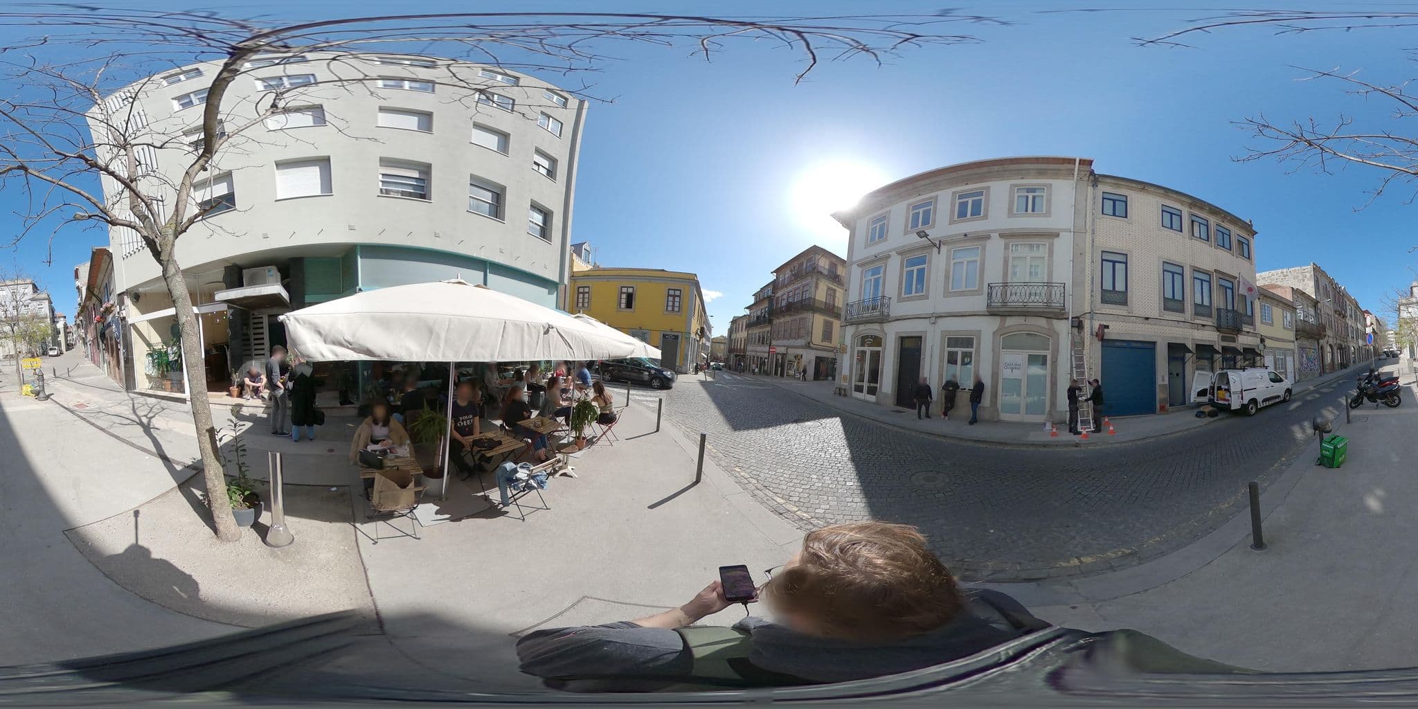 Street view near Hotel Malaposta, Porto — © skfd (CC BY-SA · Mapillary)