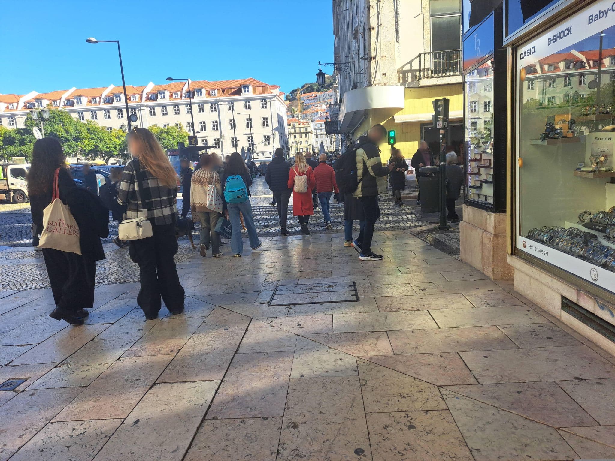 Street view near Rossio Plaza Hotel, Baixa — © beer119 (CC BY-SA · Mapillary)