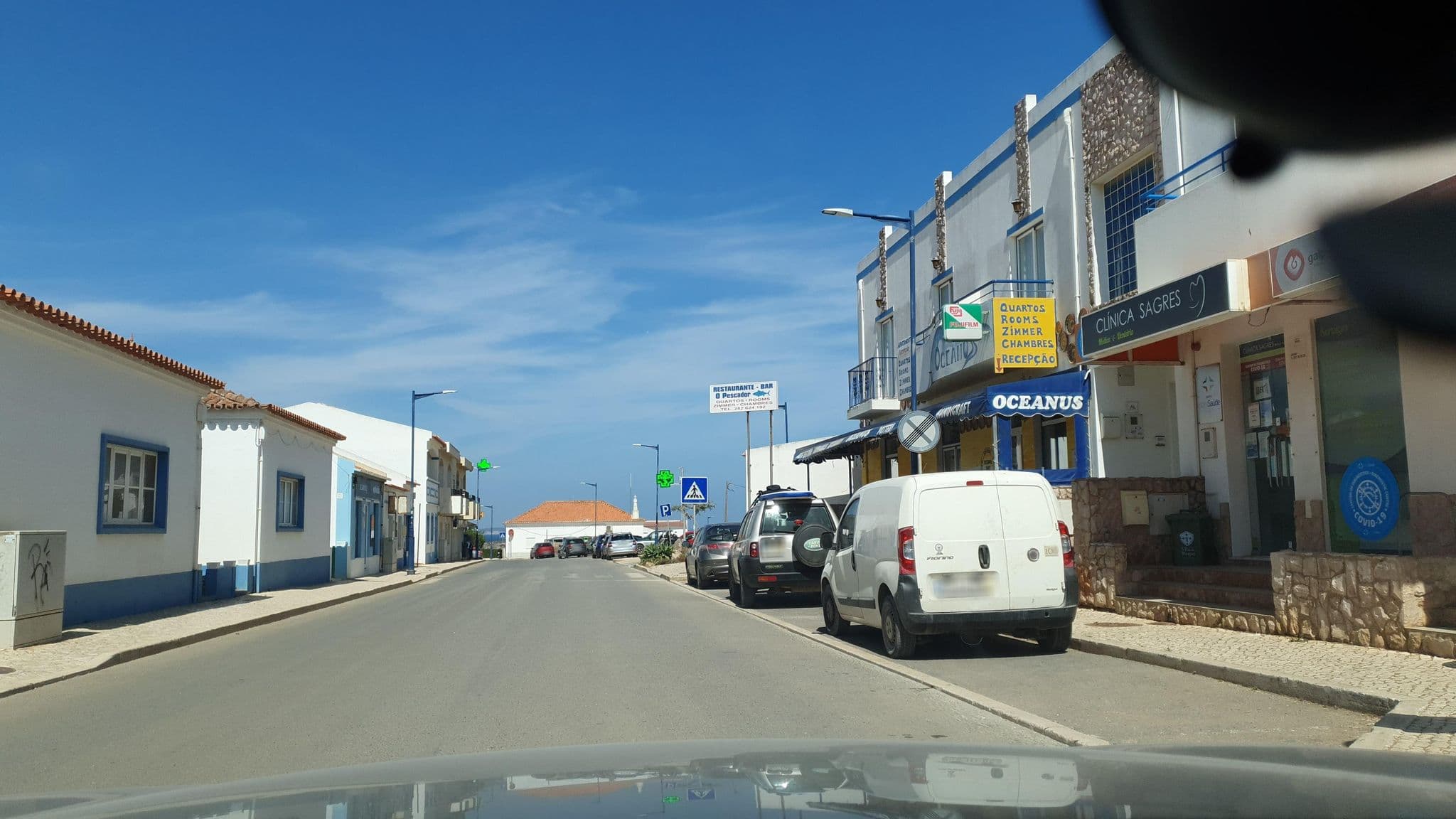 Street view near Quartos Maria Clara, Sagres — © Barreiros (CC BY-SA · Mapillary)