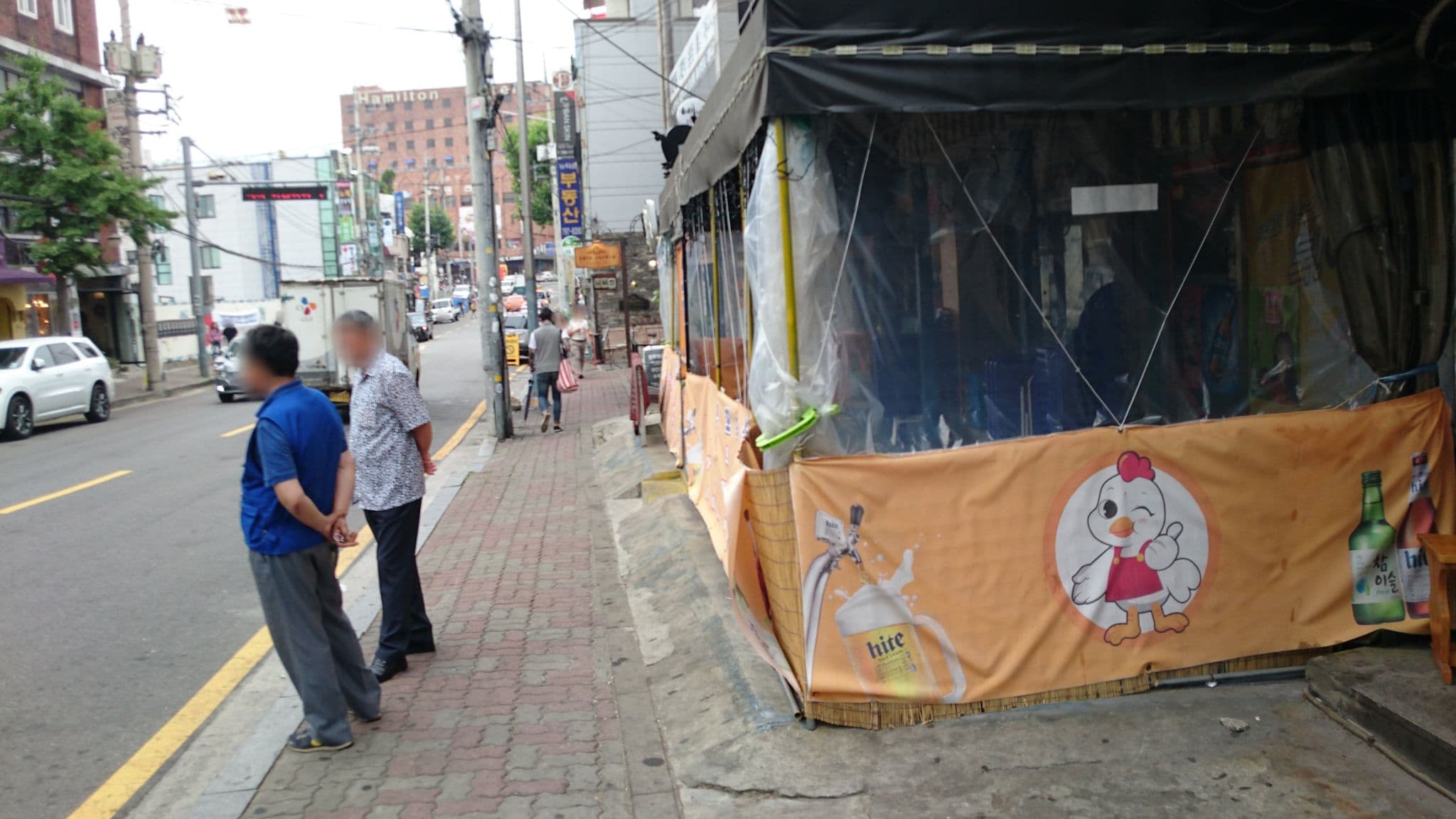 Street view near G Guesthouse, Yongsan-dong — © xma (CC BY-SA · Mapillary)