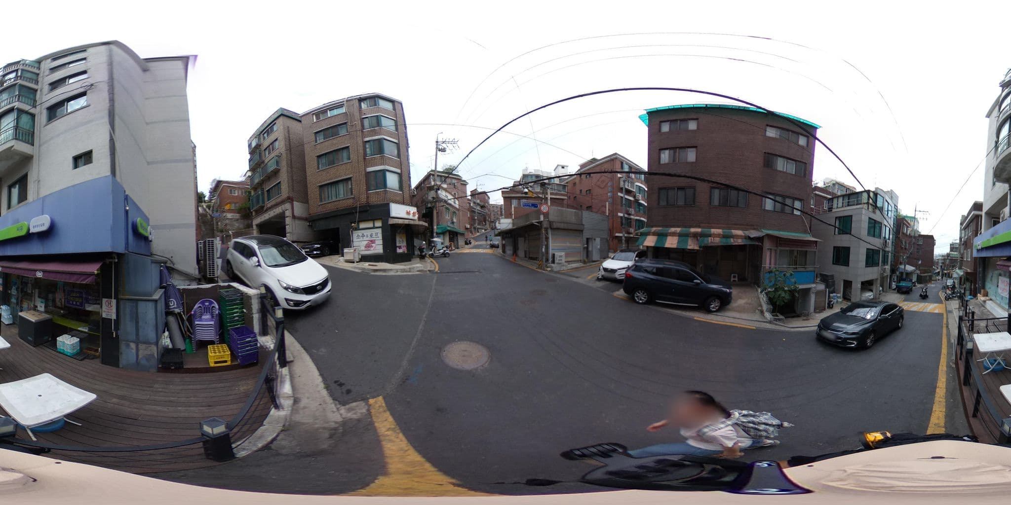 Street view near 悦来客栈, Seoul — © monotaxism (CC BY-SA · Mapillary)