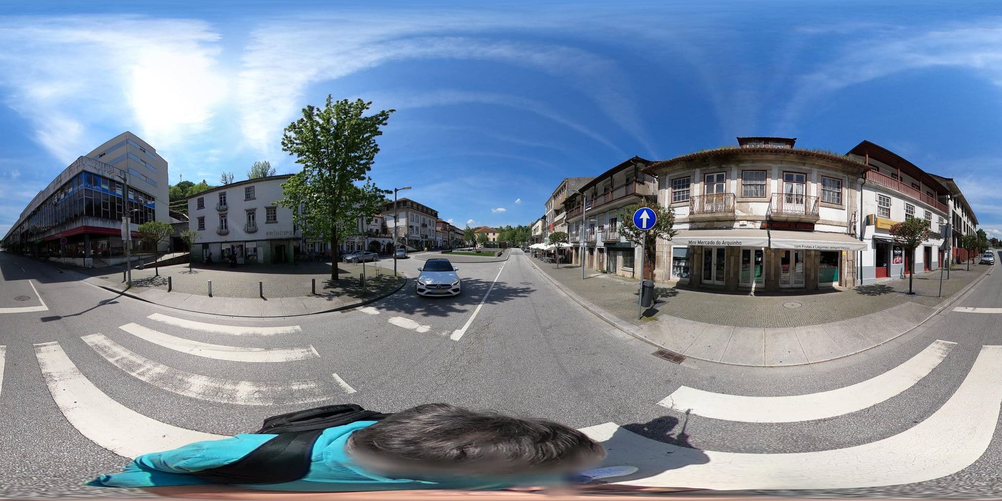 Street view near Hospedaria Principe, Amarante — © sanjorgepinho (CC BY-SA · Mapillary)