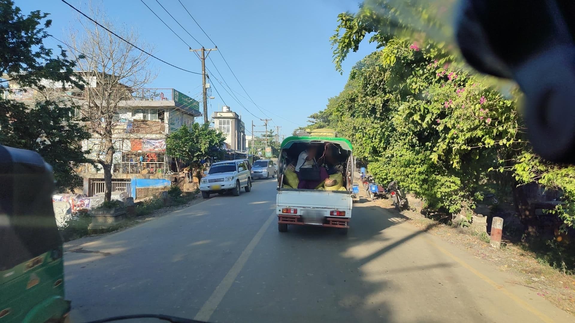 Street view near Shwe Thazin Hotel, Mrauk U — © roadroid (CC BY-SA · Mapillary)