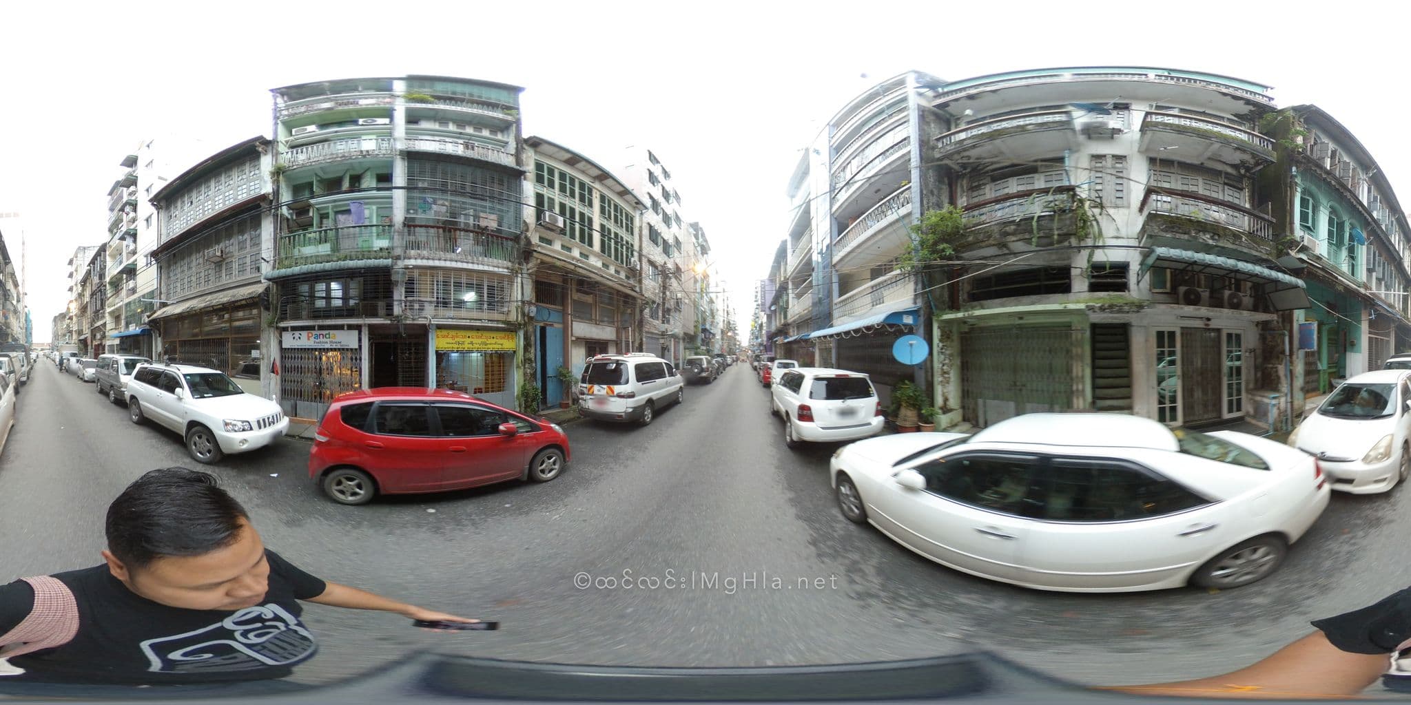 Street view near Hostel Latha, Botataung — © mghla (CC BY-SA · Mapillary)