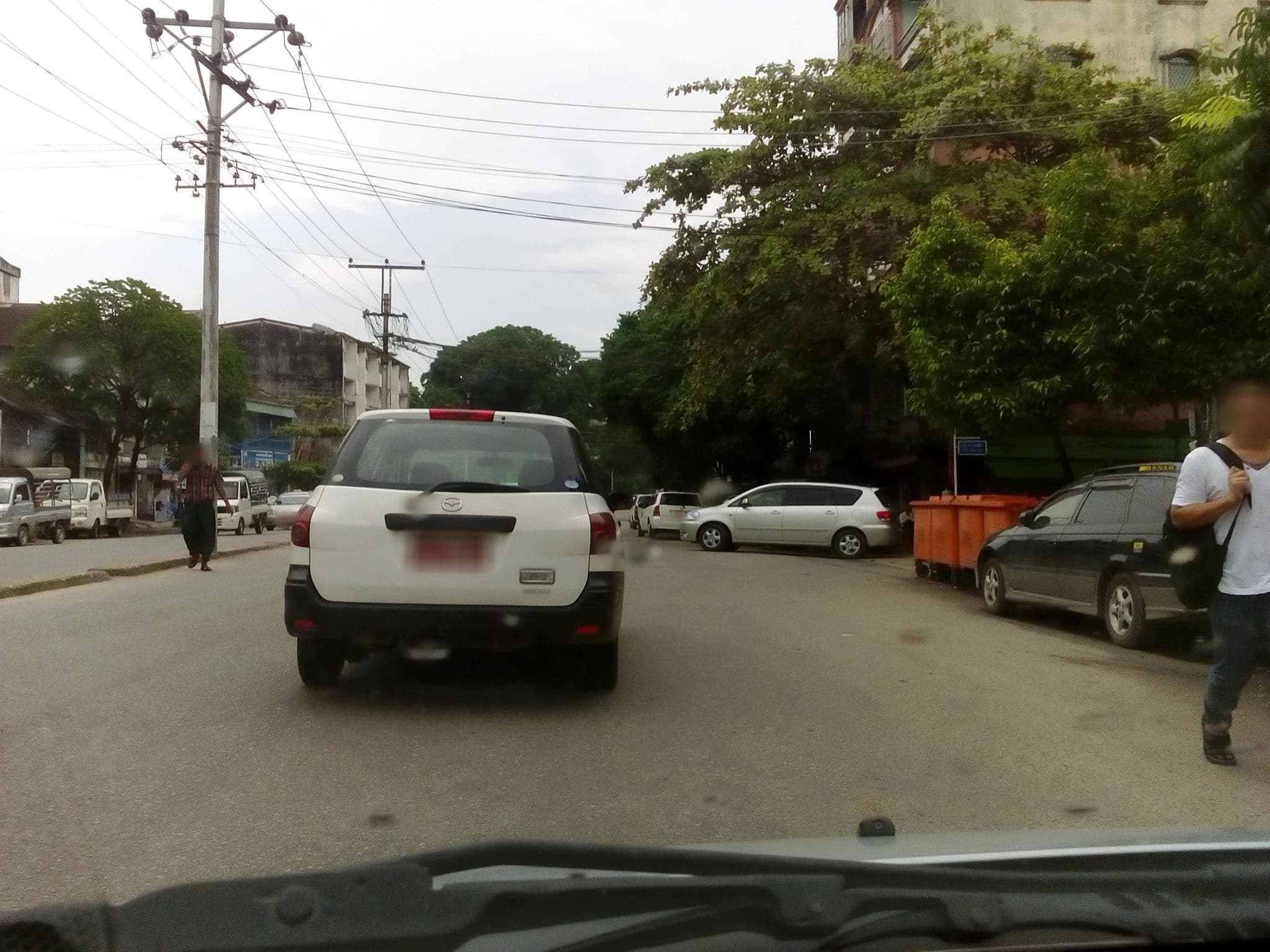 Street view near Asahi Hotel, Pazundaung — © coker (CC BY-SA · Mapillary)