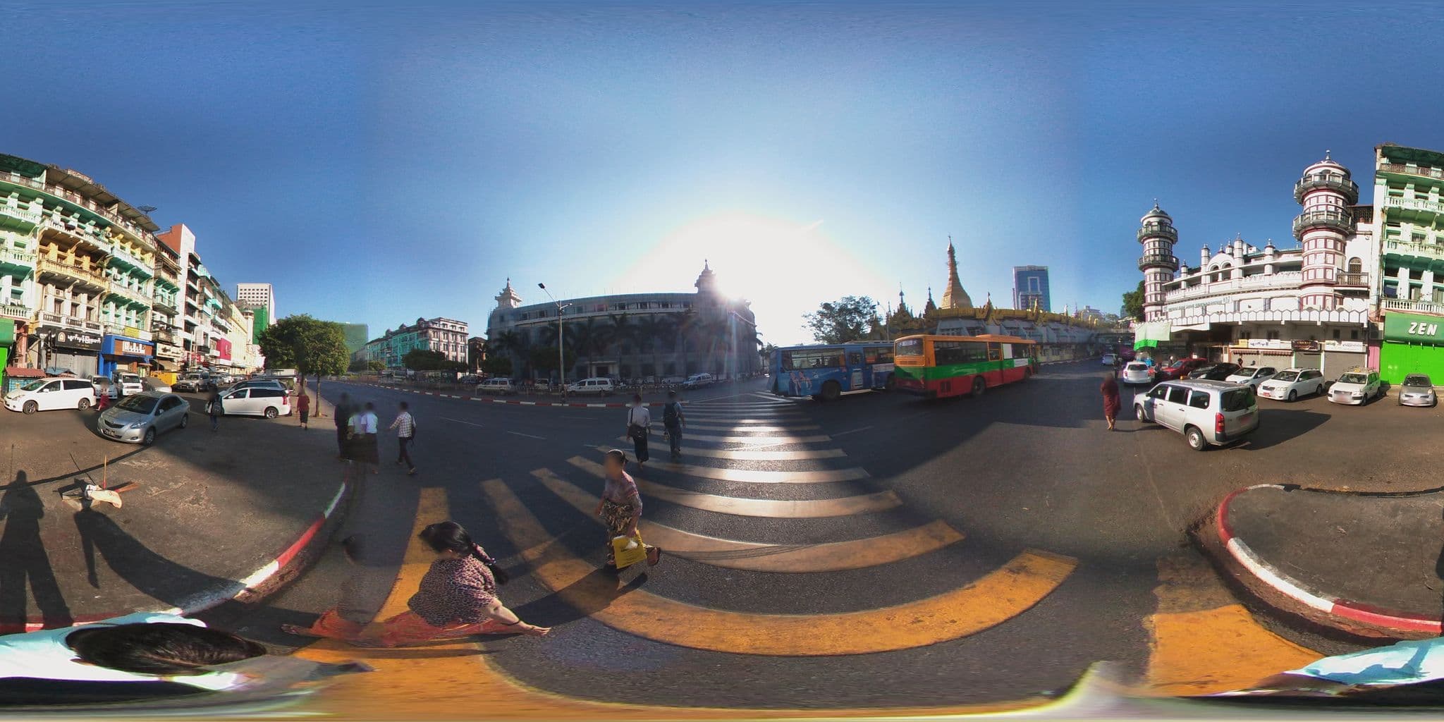 Street view near May Shan Hotel, Botataung — © ckkw (CC BY-SA · Mapillary)