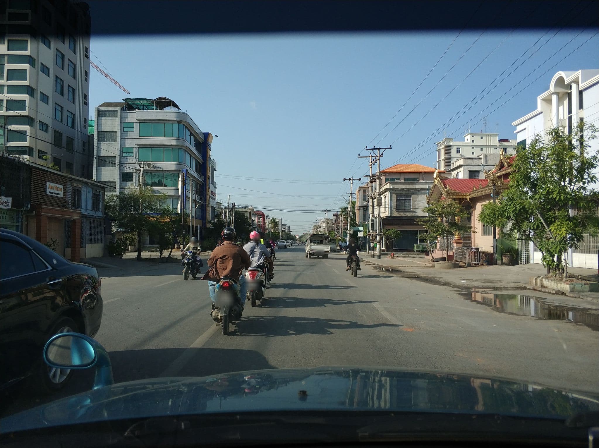 Street view near Ruby Myanmar Hotel, Mandalay — © mghla (CC BY-SA · Mapillary)
