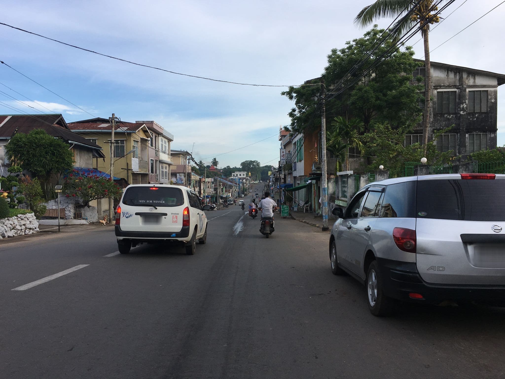 Street view near Cinderella Hotel, Mawlamyine — © tawkahlaing (CC BY-SA · Mapillary)