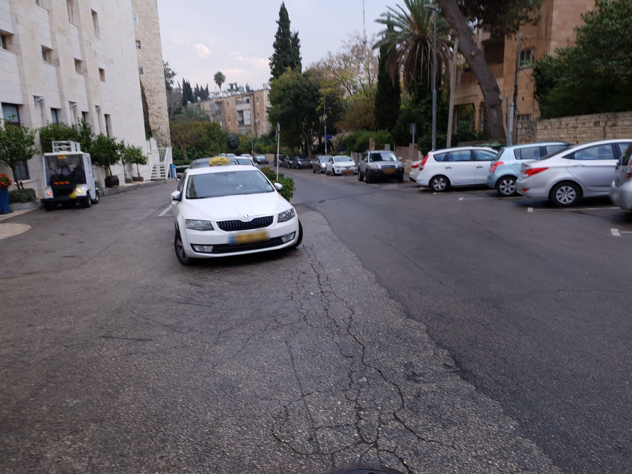 Street view near Prima Royale Hotel, Jerusalem — © jopparn (CC BY-SA · Mapillary)