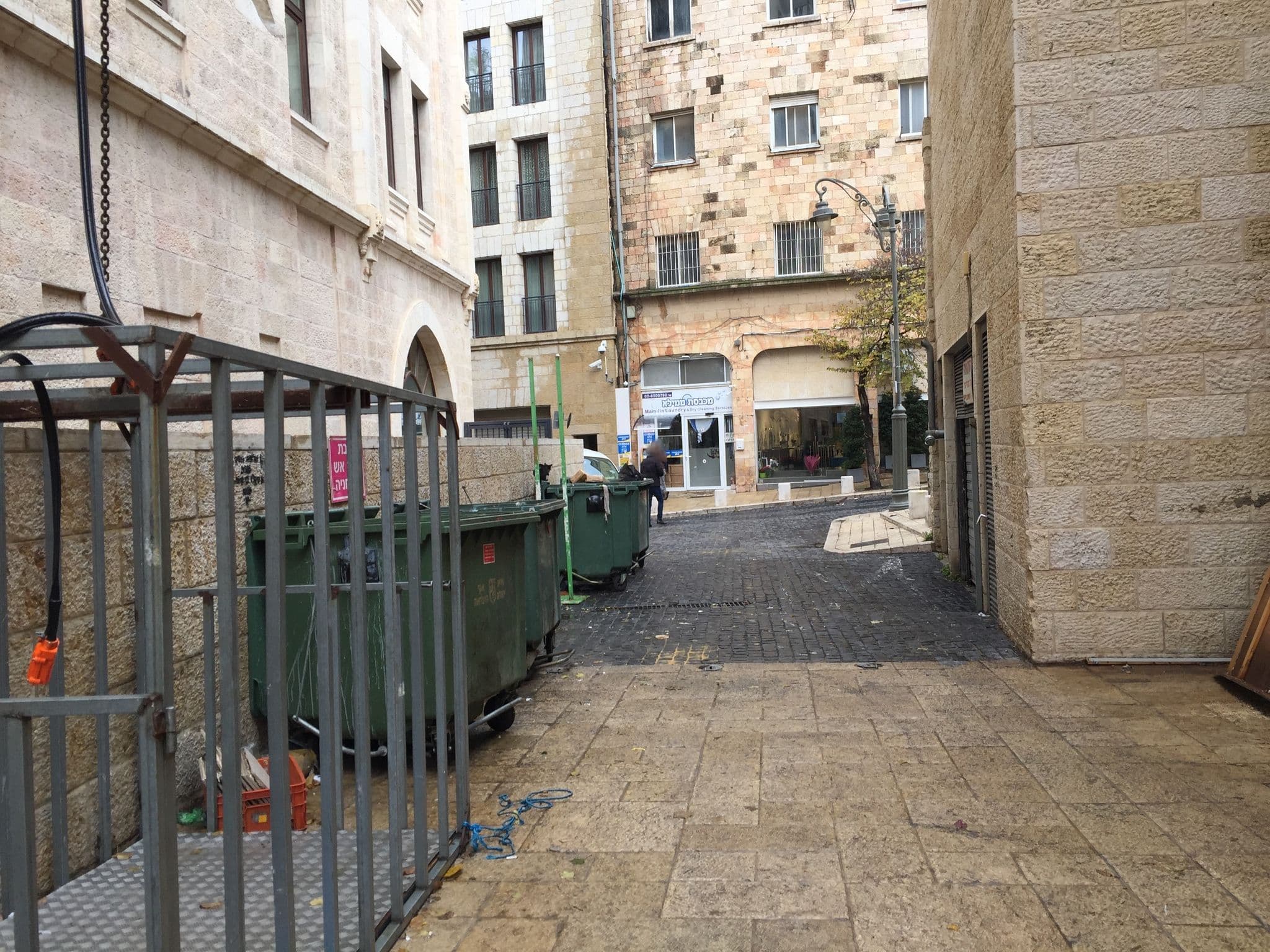 Street view near Gesher Center, West Jerusalem — © richlv (CC BY-SA · Mapillary)