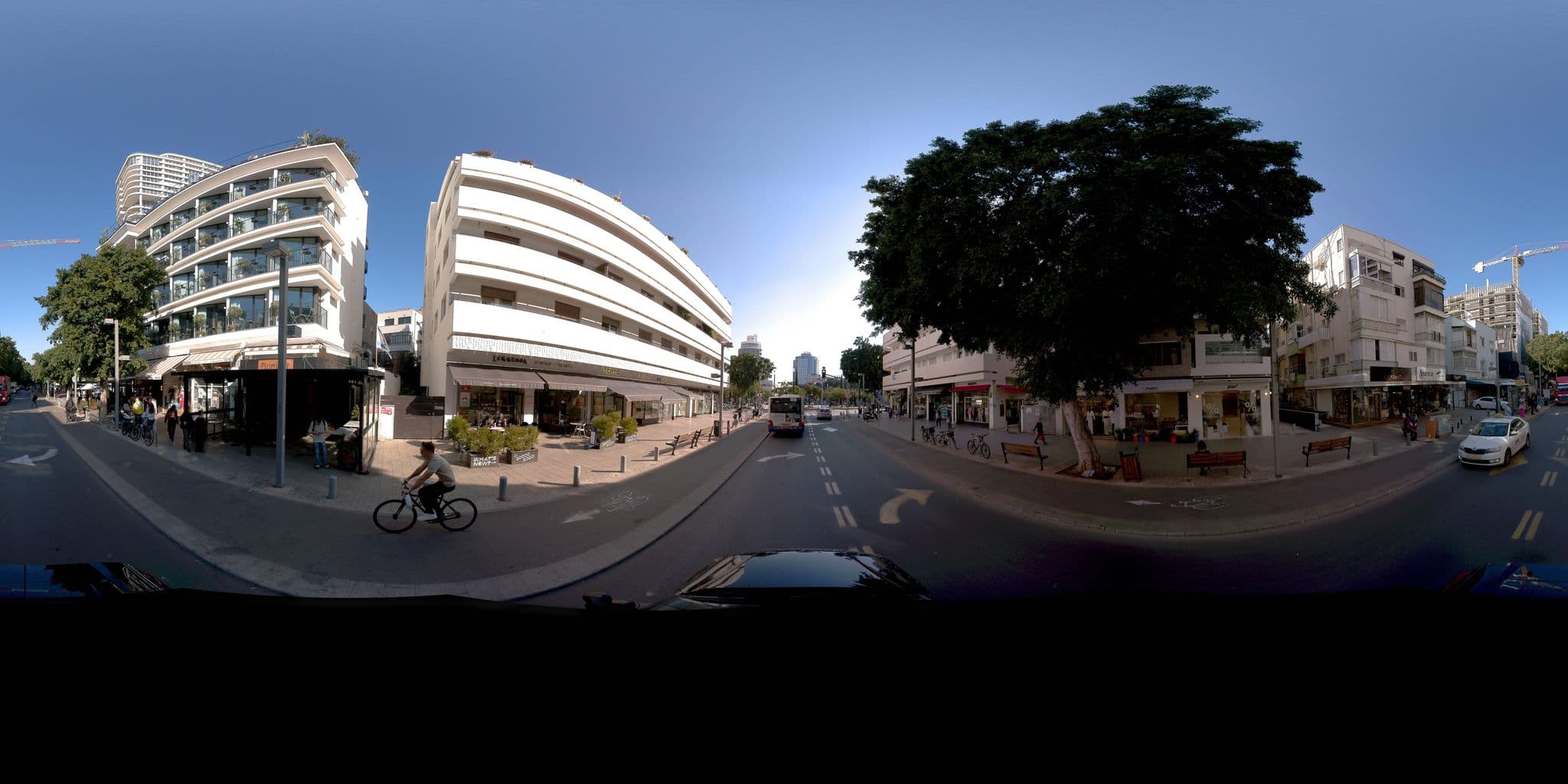 Street view near Mayer House Hotel, Tel Aviv — © jeffreymartin (CC BY-SA · Mapillary)