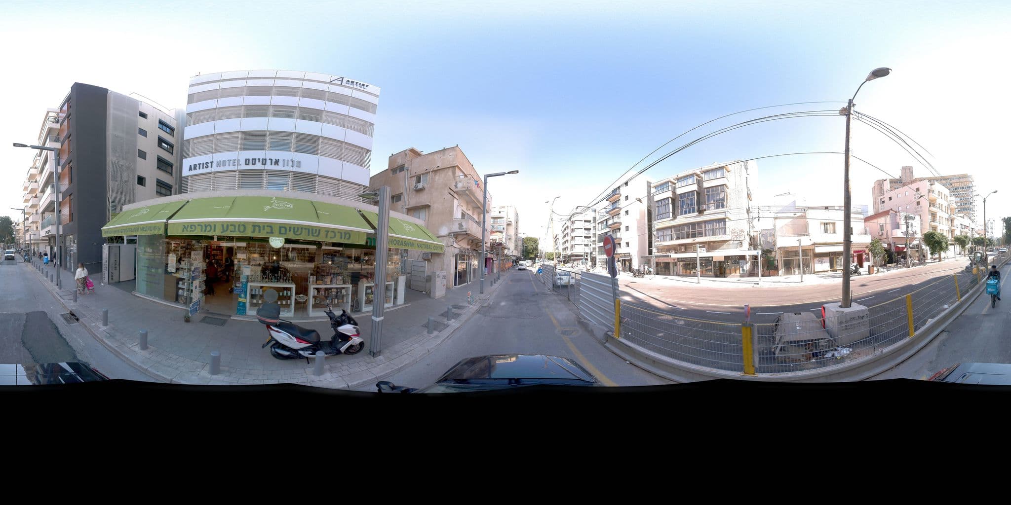 Street view near Art+ hotel, Tel Aviv — © jeffreymartin (CC BY-SA · Mapillary)
