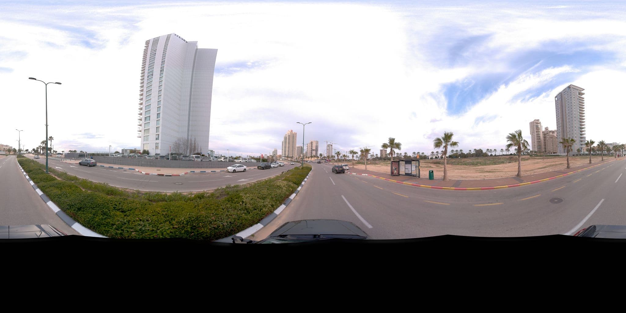 Street view near Island Hotel (מלון איילנד), Netanya — © jeffreymartin (CC BY-SA · Mapillary)