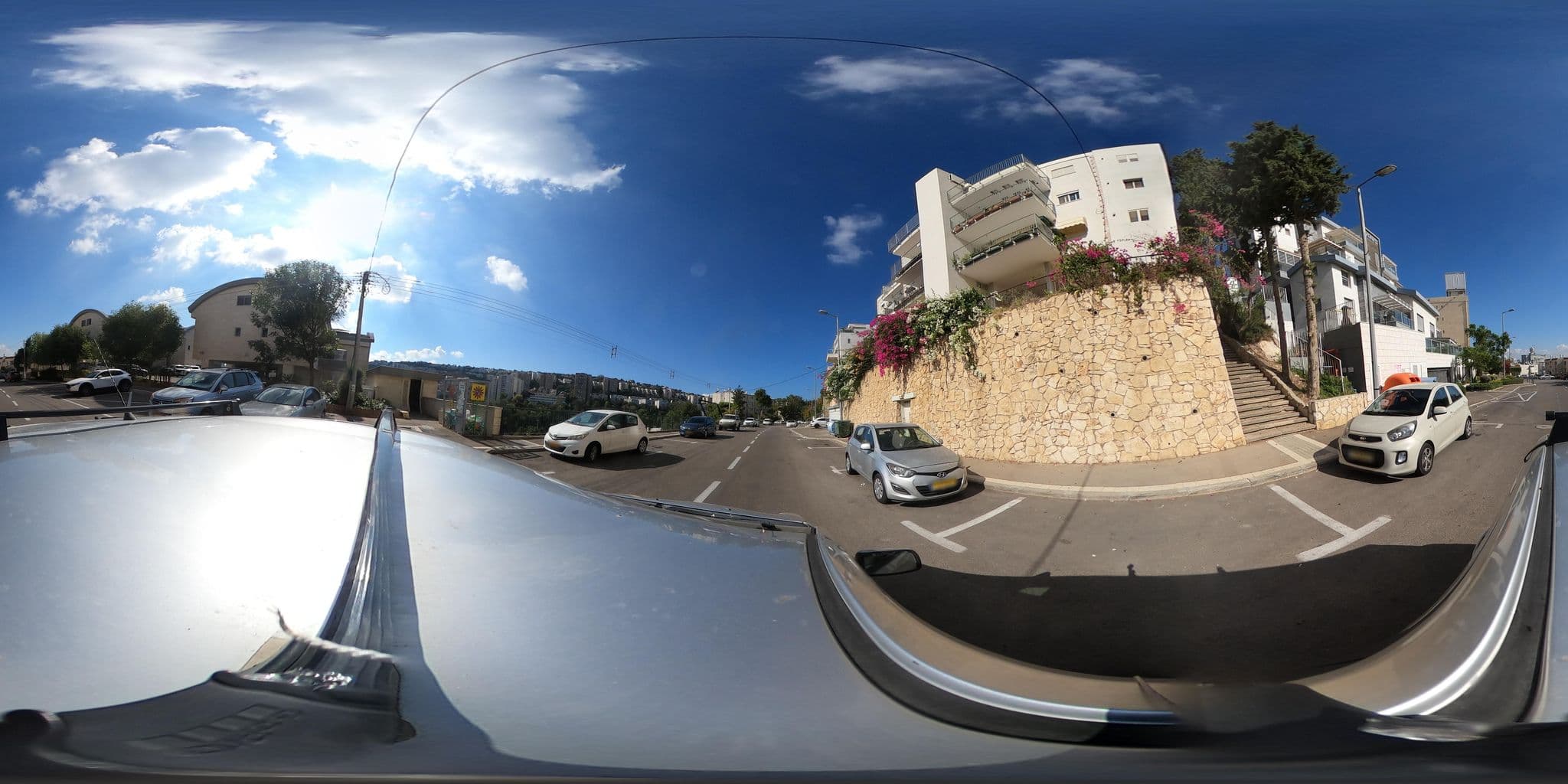 Street view near Marom Residence Romema, Haifa — © trigSkarim (CC BY-SA · Mapillary)