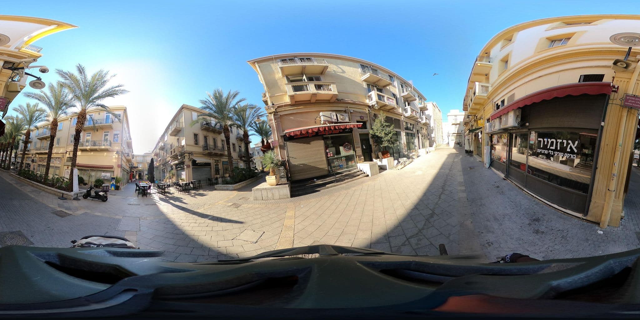 Street view near 1926 Designed Apartments Hotel, Haifa — © ofek (CC BY-SA · Mapillary)