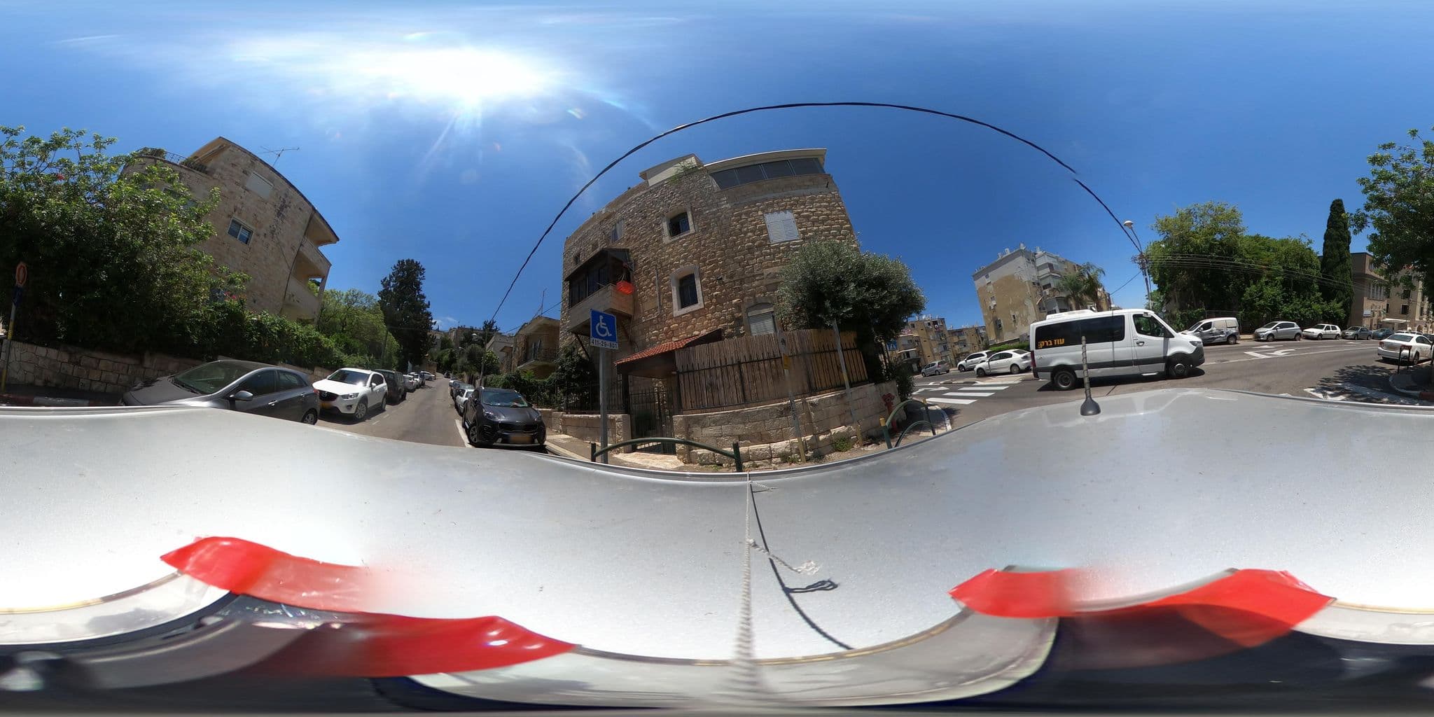 Street view near Hotel Botanica, Haifa — © trigSkarim (CC BY-SA · Mapillary)