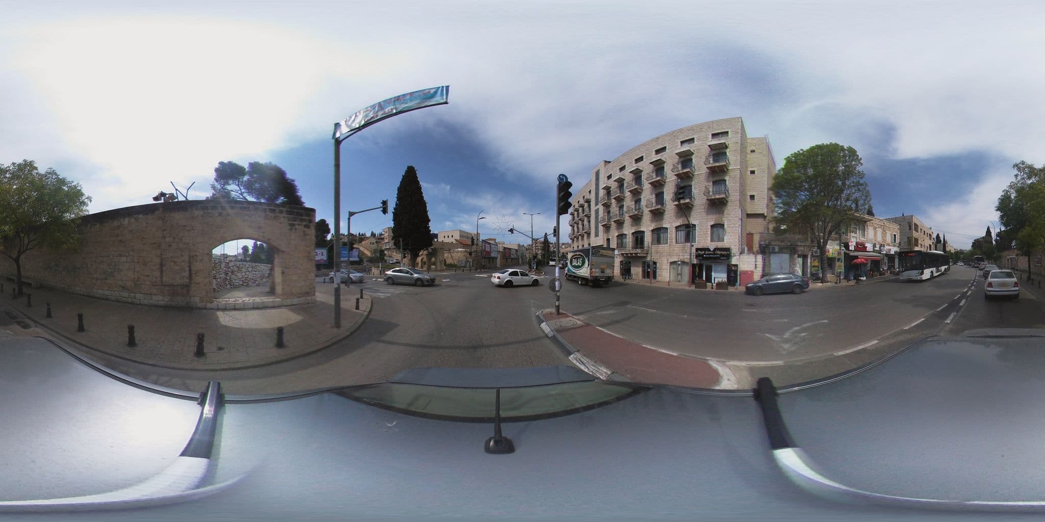 Street view near Galile Hotel, Nazareth — © fjgeoformation (CC BY-SA · Mapillary)