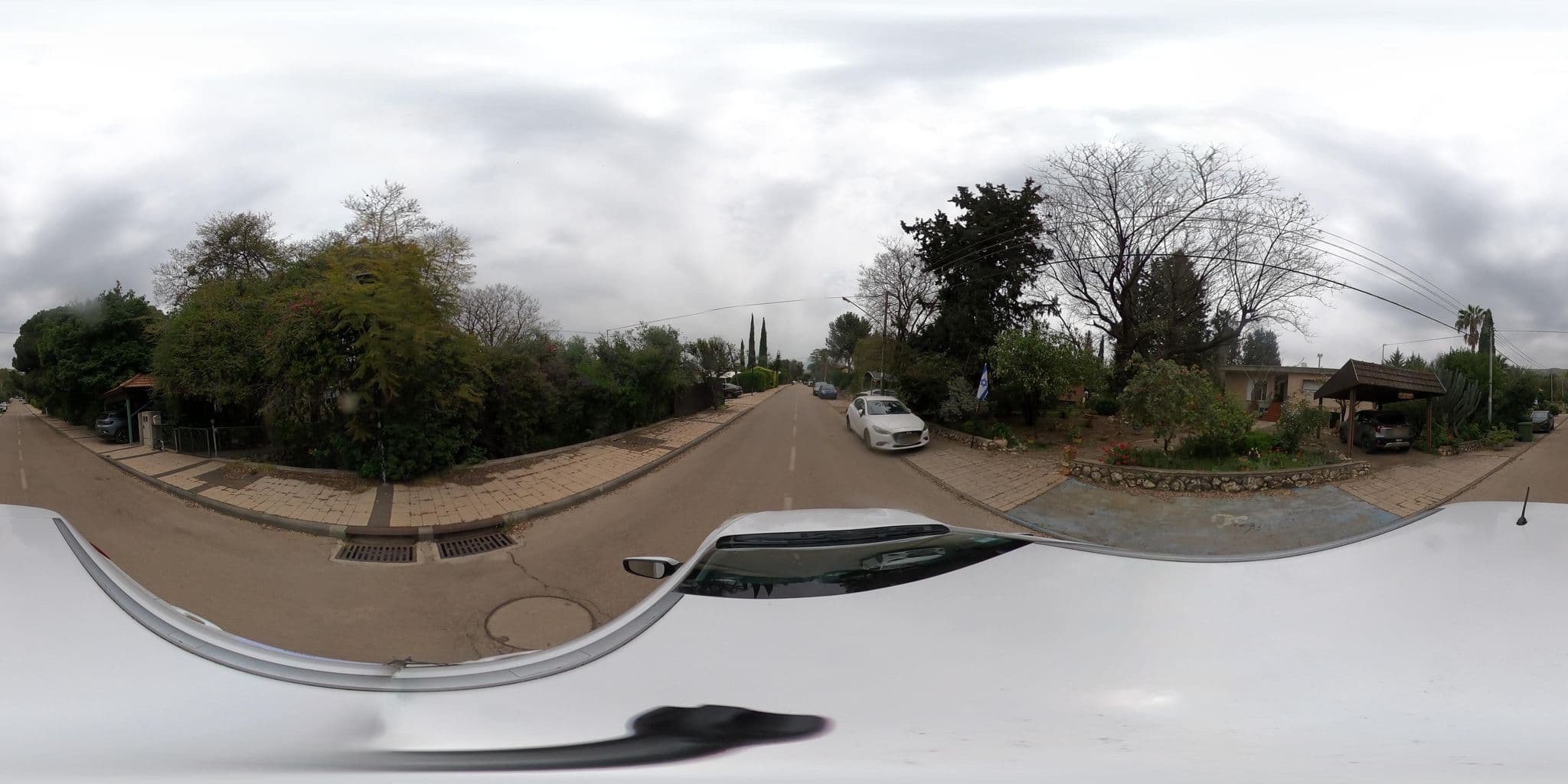 Street view near Blue & Cream Chalets, Rosh Pinna — © NadavEYZ (CC BY-SA · Mapillary)