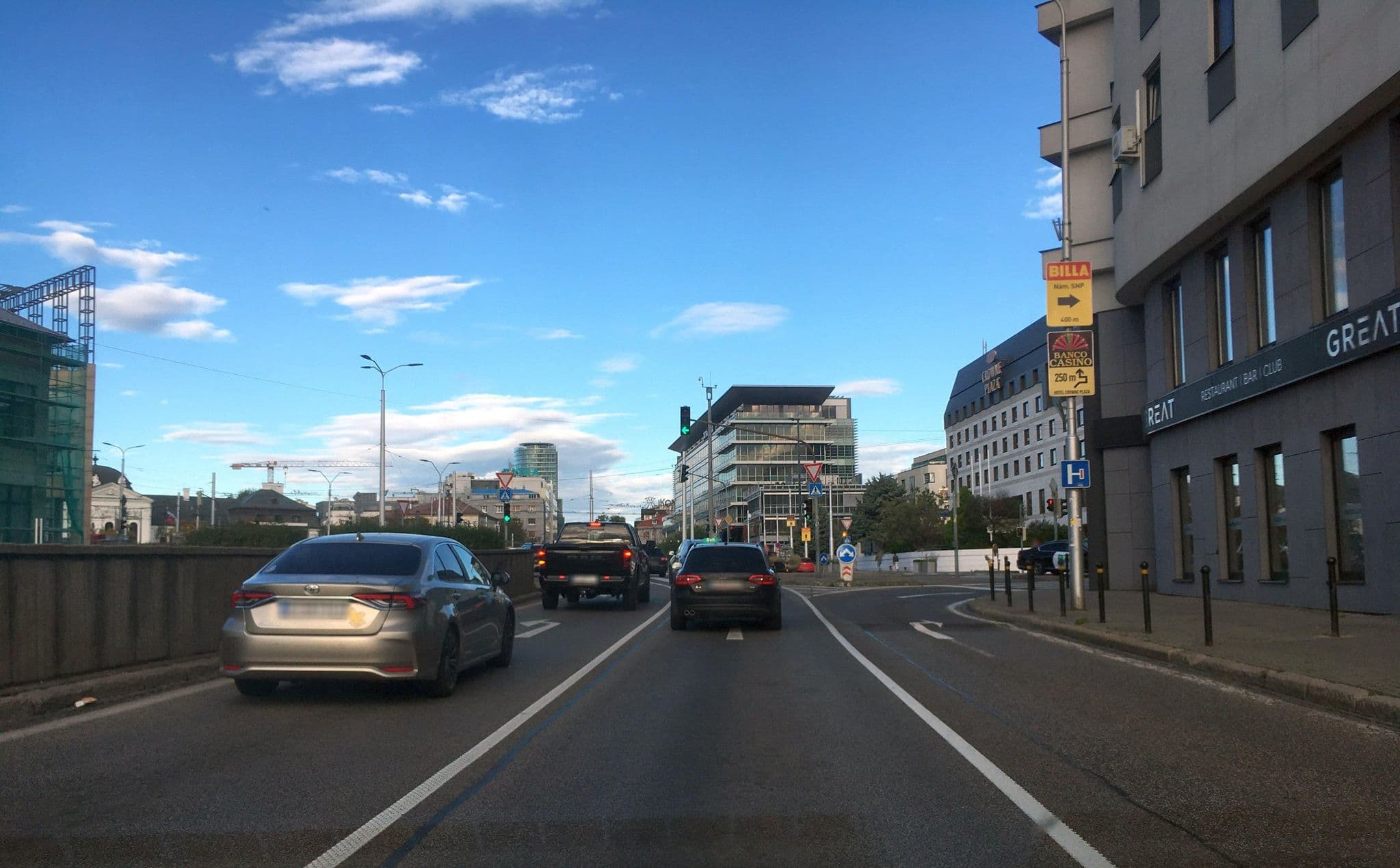 Street view near sheraton Pool And Sauna, Bratislava — © istefanos (CC BY-SA · Mapillary)