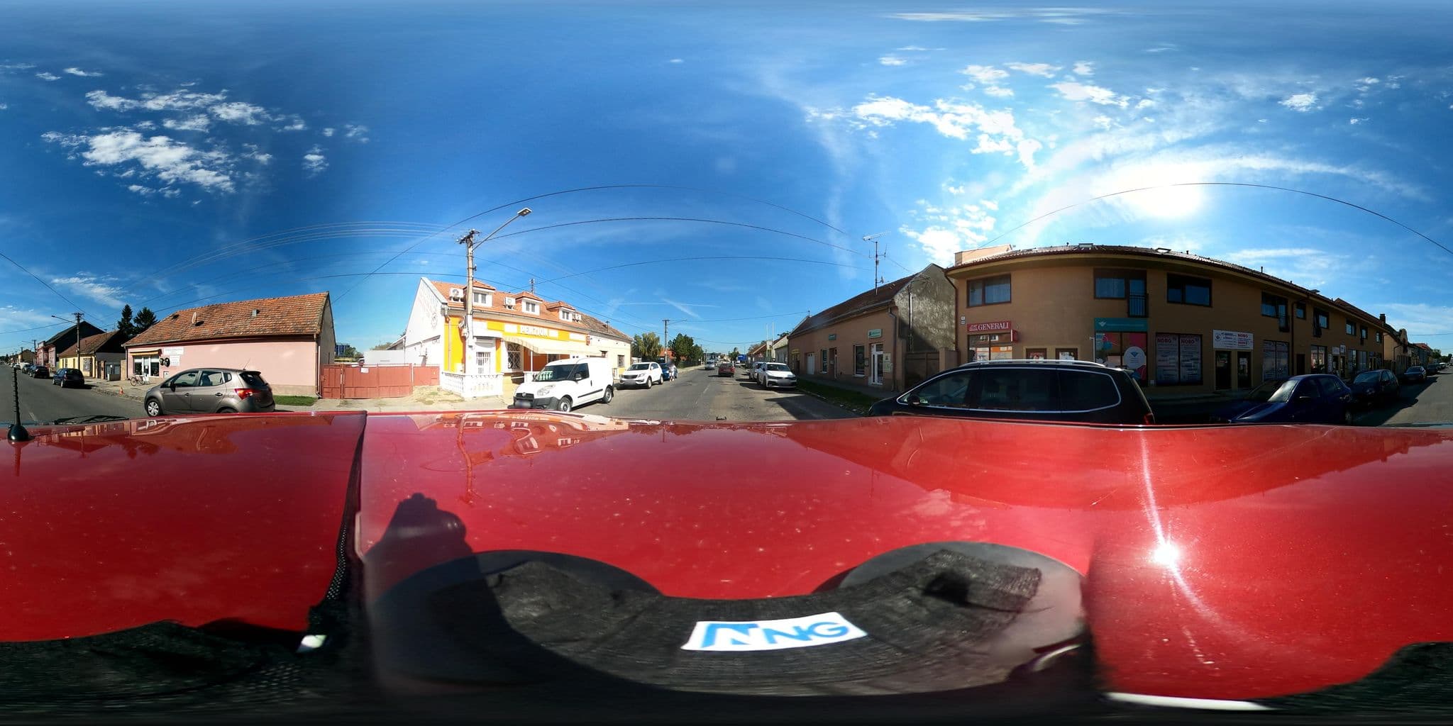 Street view near Penzión Kormoš, Štúrovo — © osminng (CC BY-SA · Mapillary)