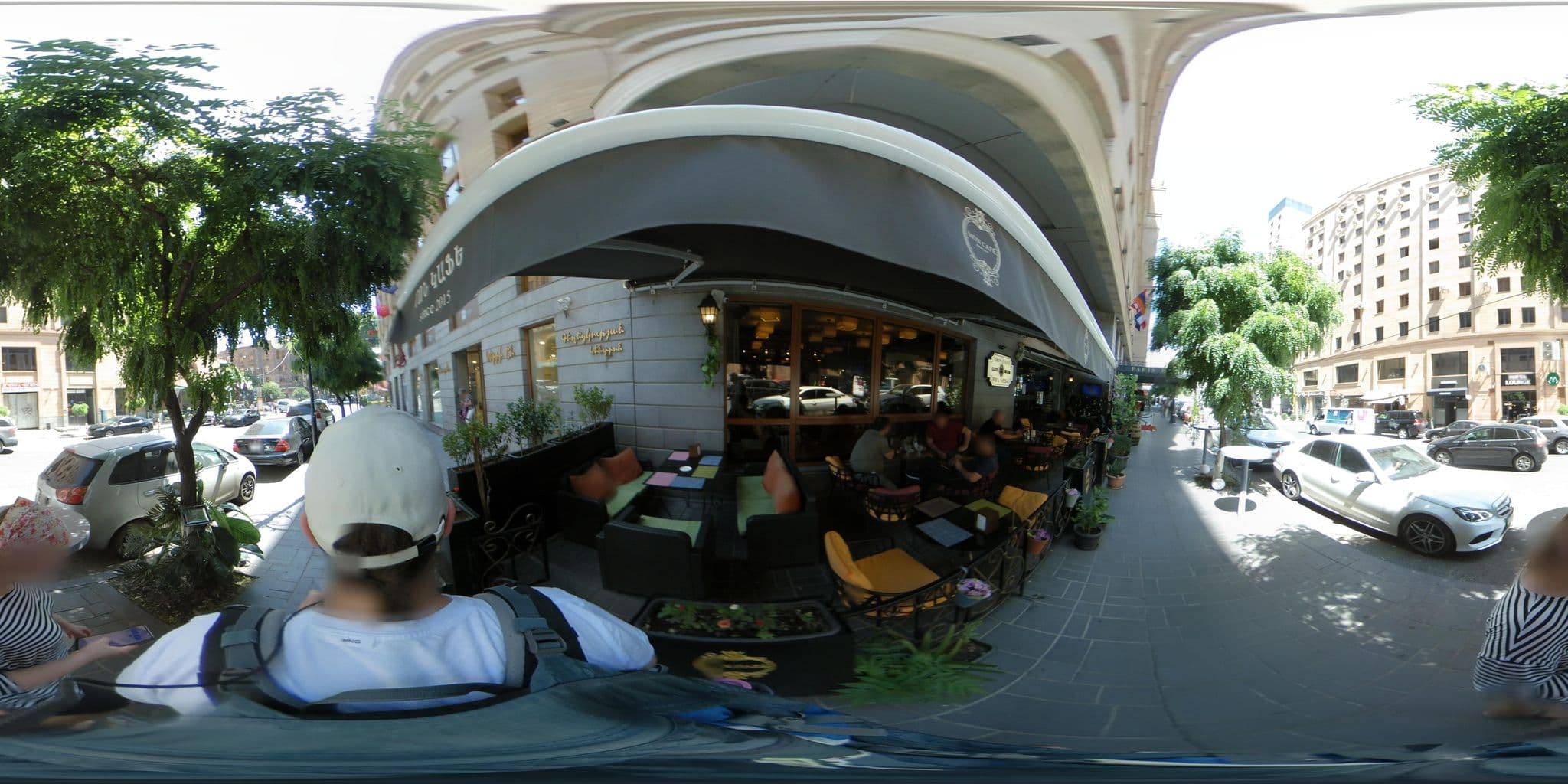 Street view near Paris Hotel Yerevan, Kentron — © vlivyur (CC BY-SA · Mapillary)