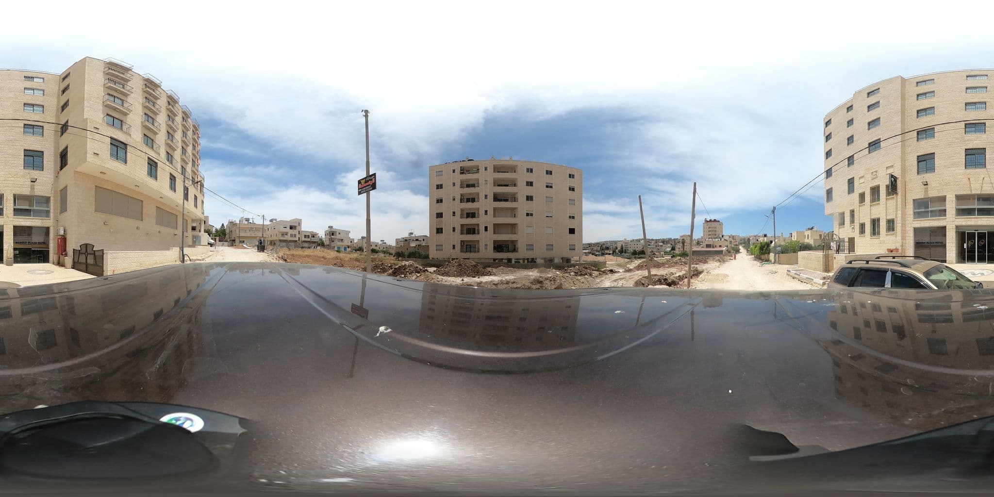 Street view near Manoly Plaza Hotel, Bayt Sāḩūr — © 360ms (CC BY-SA · Mapillary)