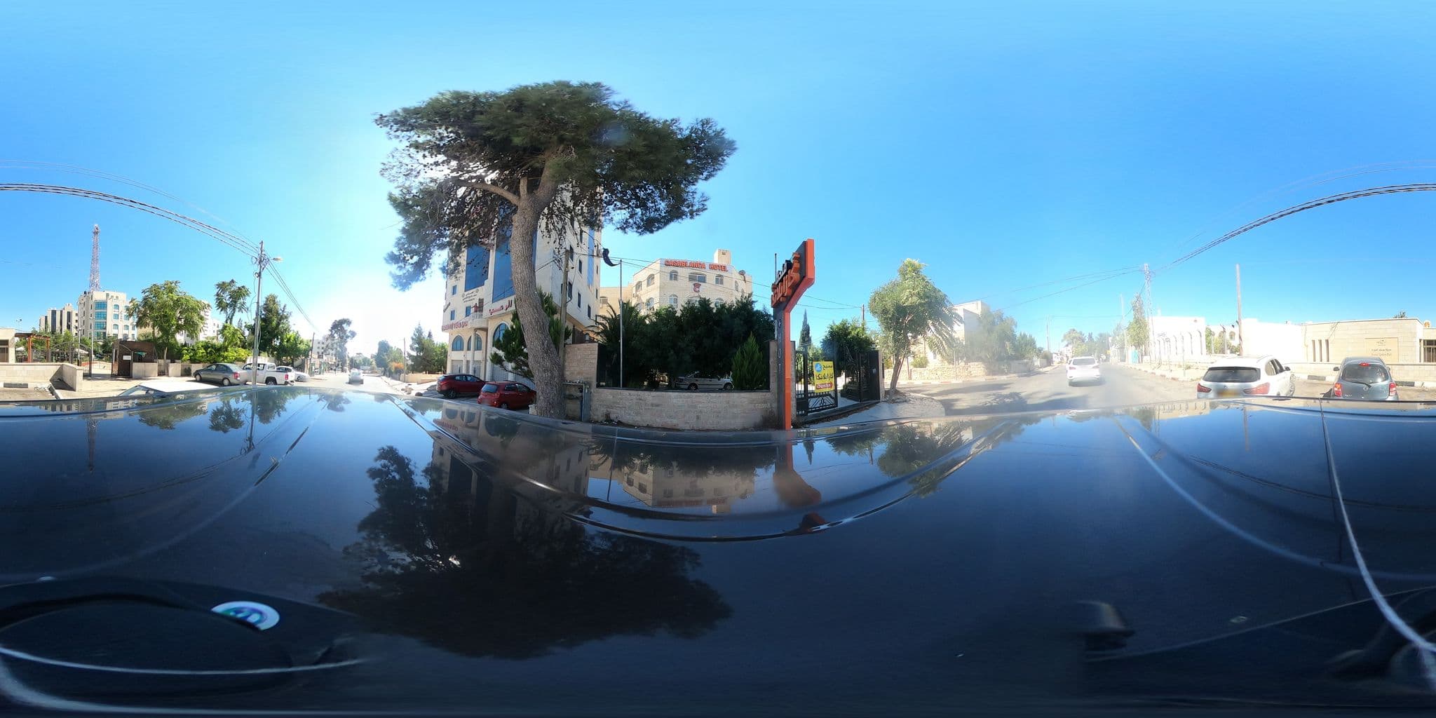 Street view near Hotel Casablanca, Ramallah — © 360ms (CC BY-SA · Mapillary)