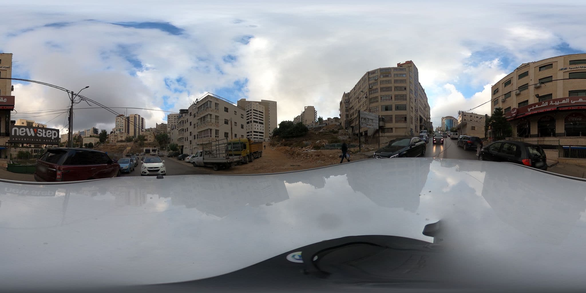 Street view near Eco Hostel, Ramallah — © 360ms (CC BY-SA · Mapillary)